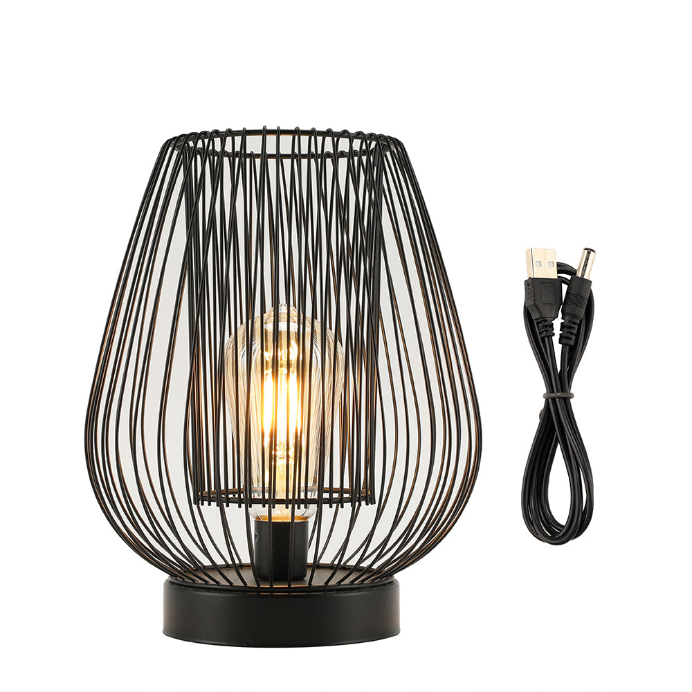 9.5''High Cage Battery Powered Table Lamp( Egg)