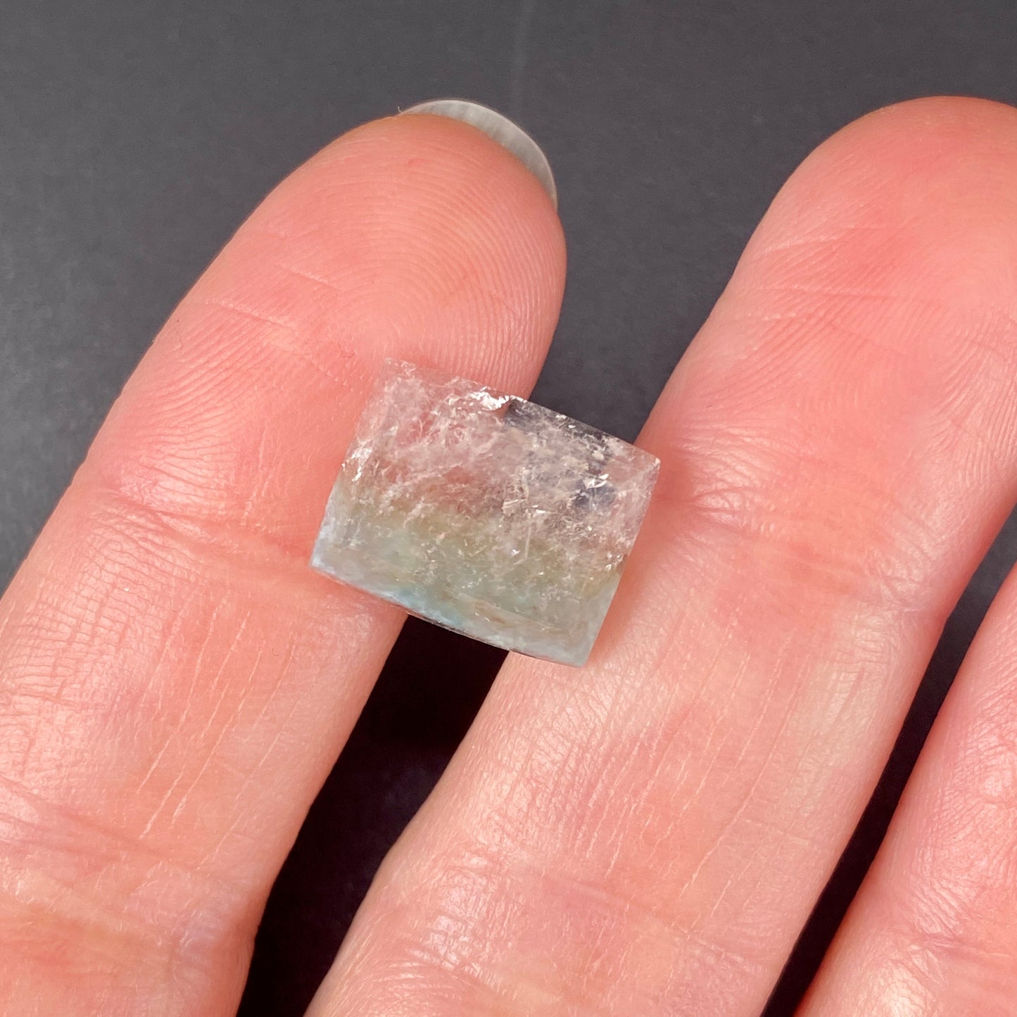 5.70 ct. Rare Gilalite in Quartz Cabochon (Medusa Quartz)