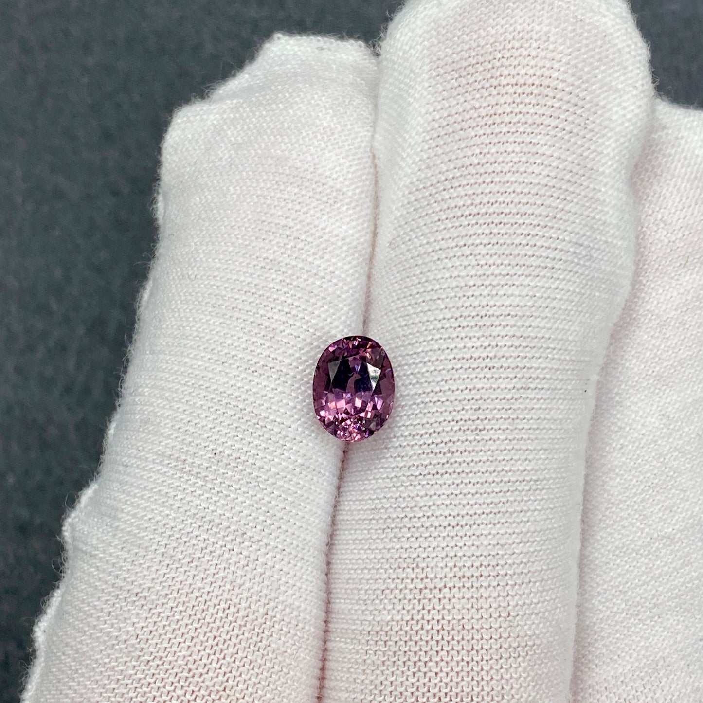 Burmese Spinel Gemstone | 1.80ct Oval | Deep Pinkish-Purple
