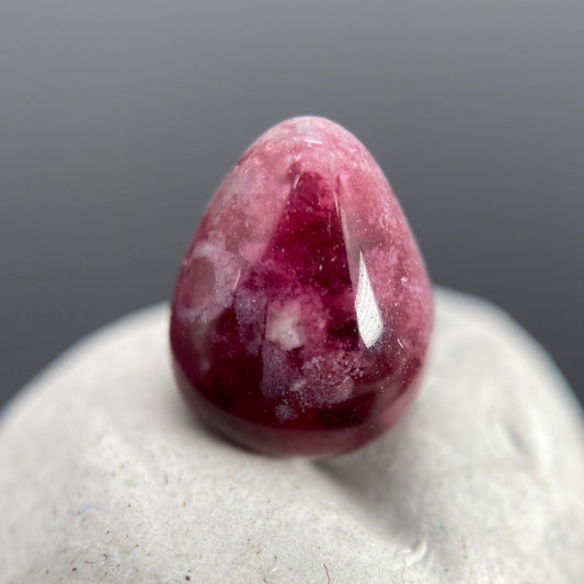 1.18 ct. Ultra-Rare Red Beryl on Rhyolite Matrix Cabochon