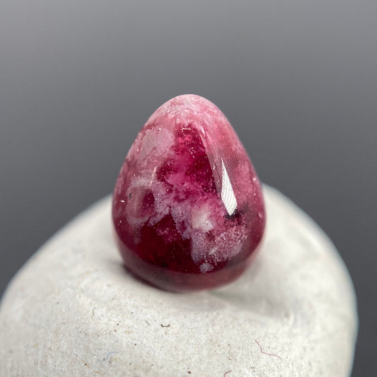 1.18 ct. Ultra-Rare Red Beryl on Rhyolite Matrix Cabochon