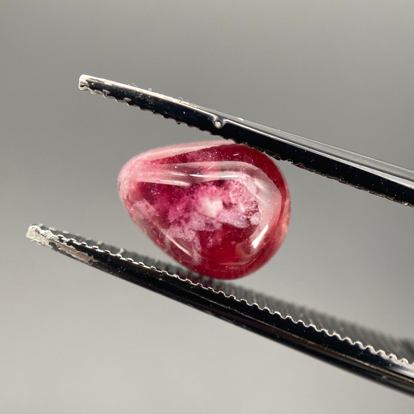 1.18 ct. Ultra-Rare Red Beryl on Rhyolite Matrix Cabochon