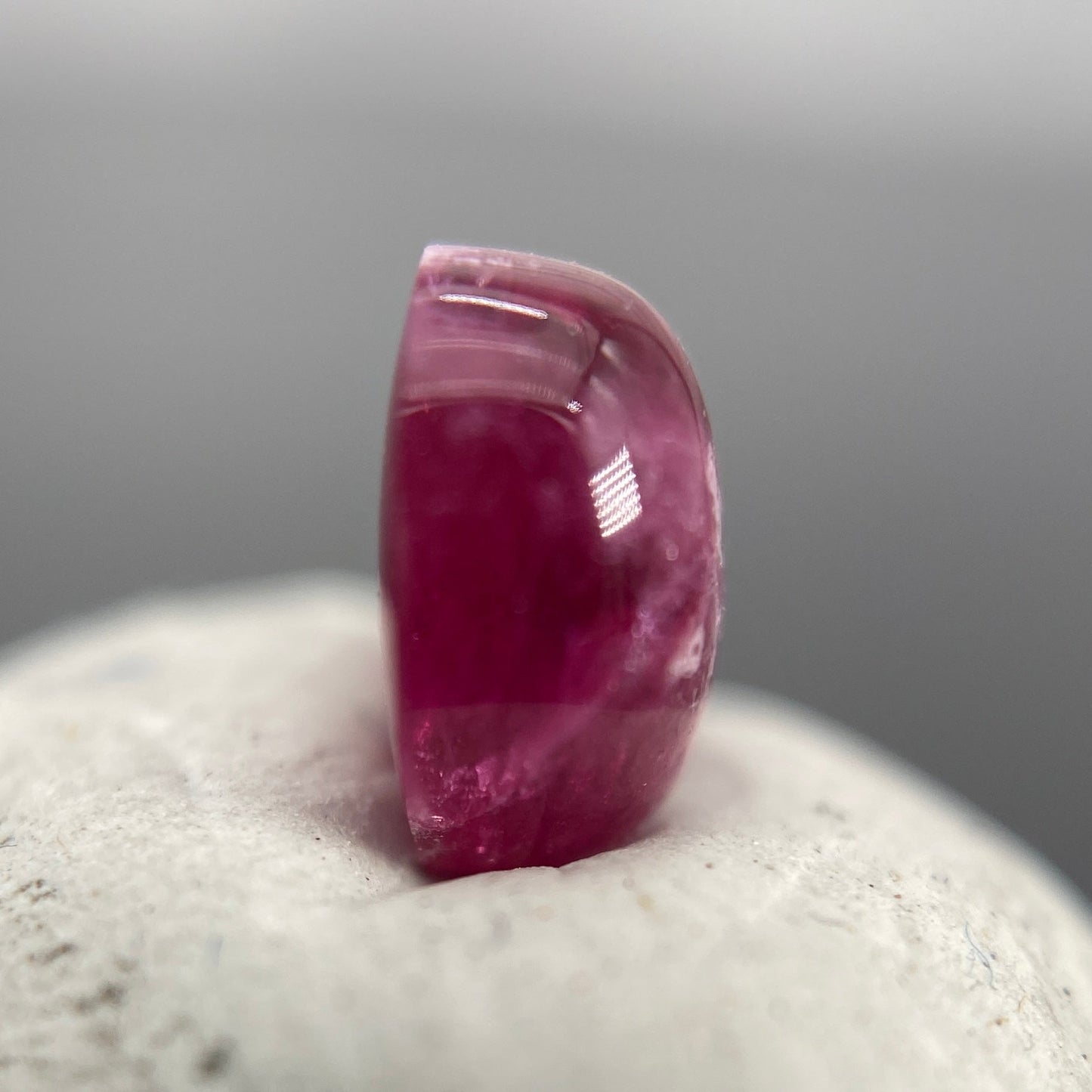 1.25 ct. Ultra-Rare Red Beryl on Rhyolite Matrix Cabochon