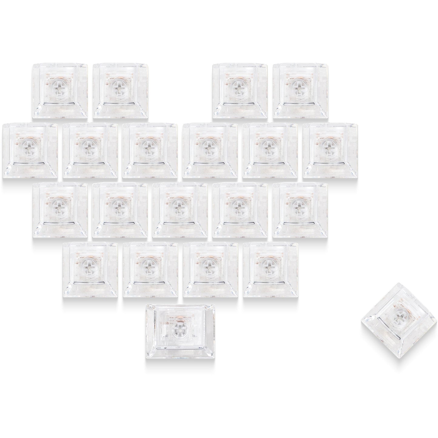 XVX Fizz 21-Key Heart Layout Cherry Profile Keycap Set