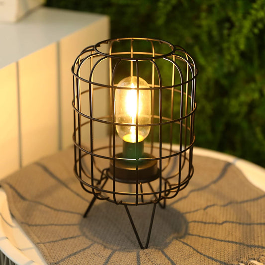 10''High Battery-Powered Metal Table lamp