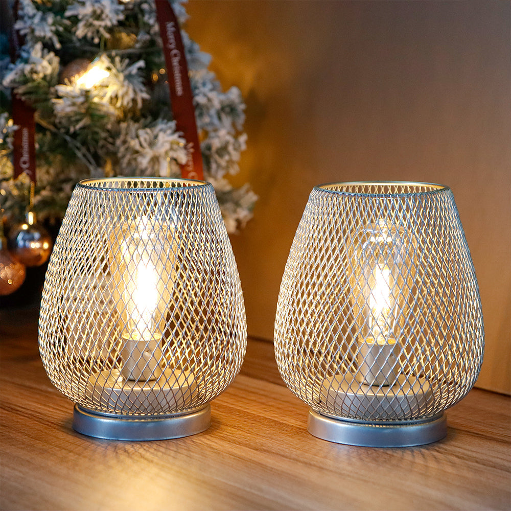 6.7" Tall Battery Powered Outdoor Table Lamp