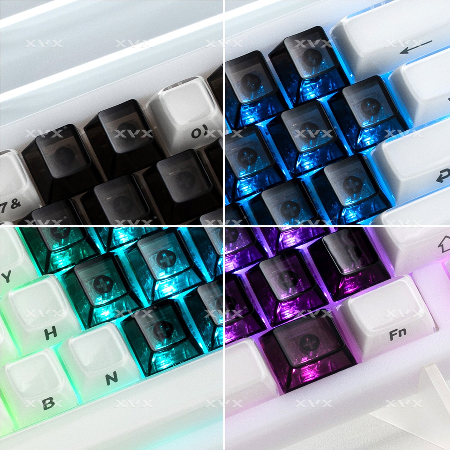 XVX Fizz 21-Key Heart Layout Cherry Profile Keycap Set