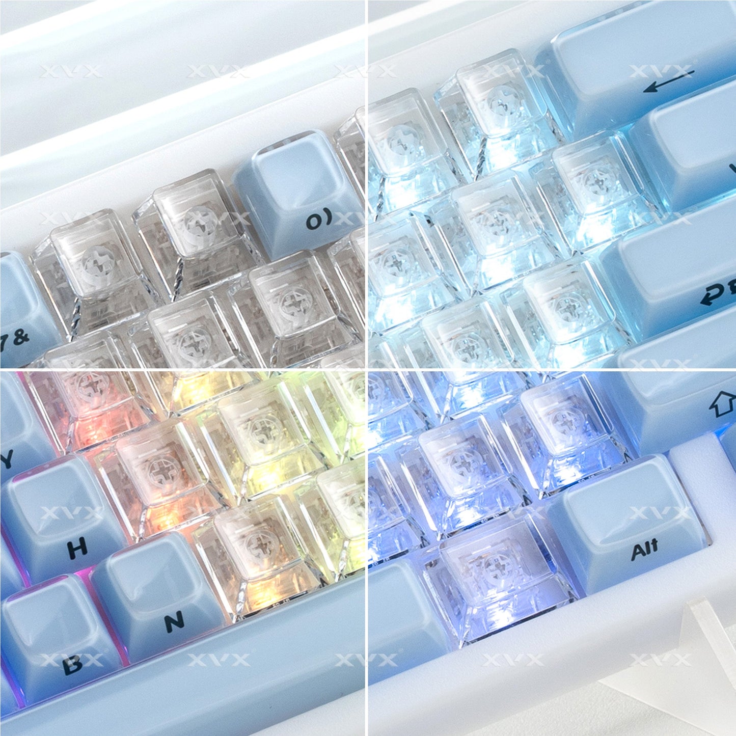 XVX Fizz 21-Key Heart Layout Cherry Profile Keycap Set