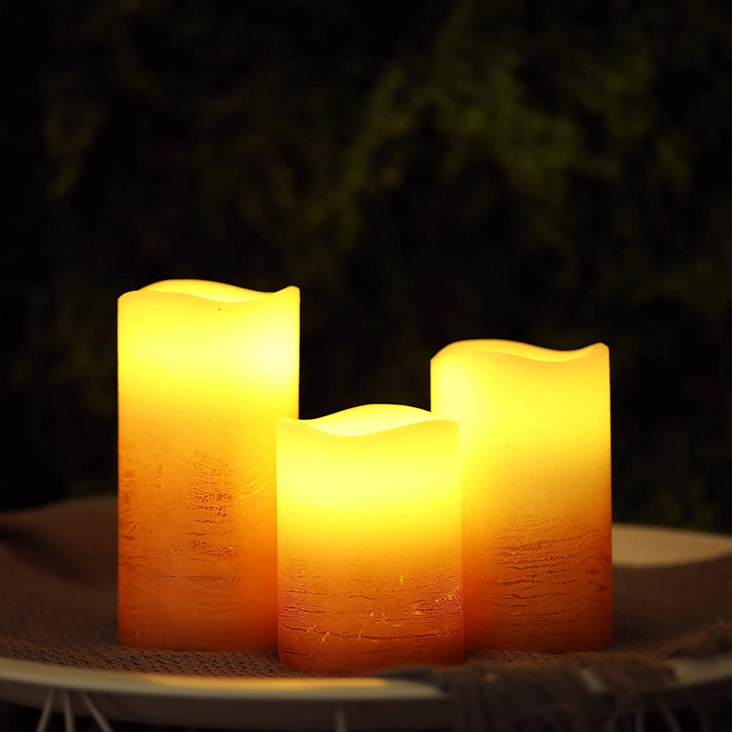 Real Wax Battery Powered Candle（Set of 3）
