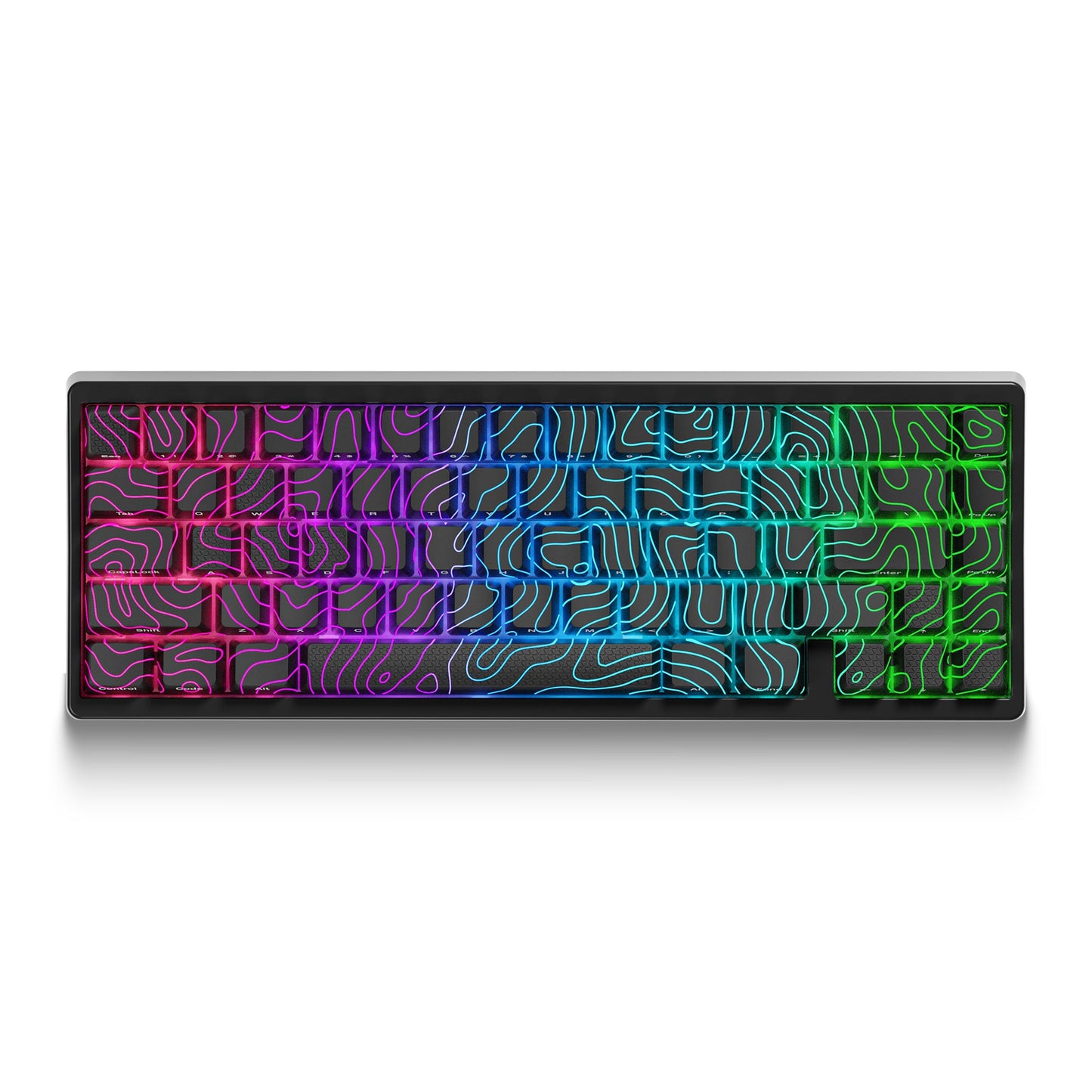 XVX M67 JadeStone VIA Tri-Mode Mechanical Keyboard with IMD-Tech Keycaps (Interstellar Black)