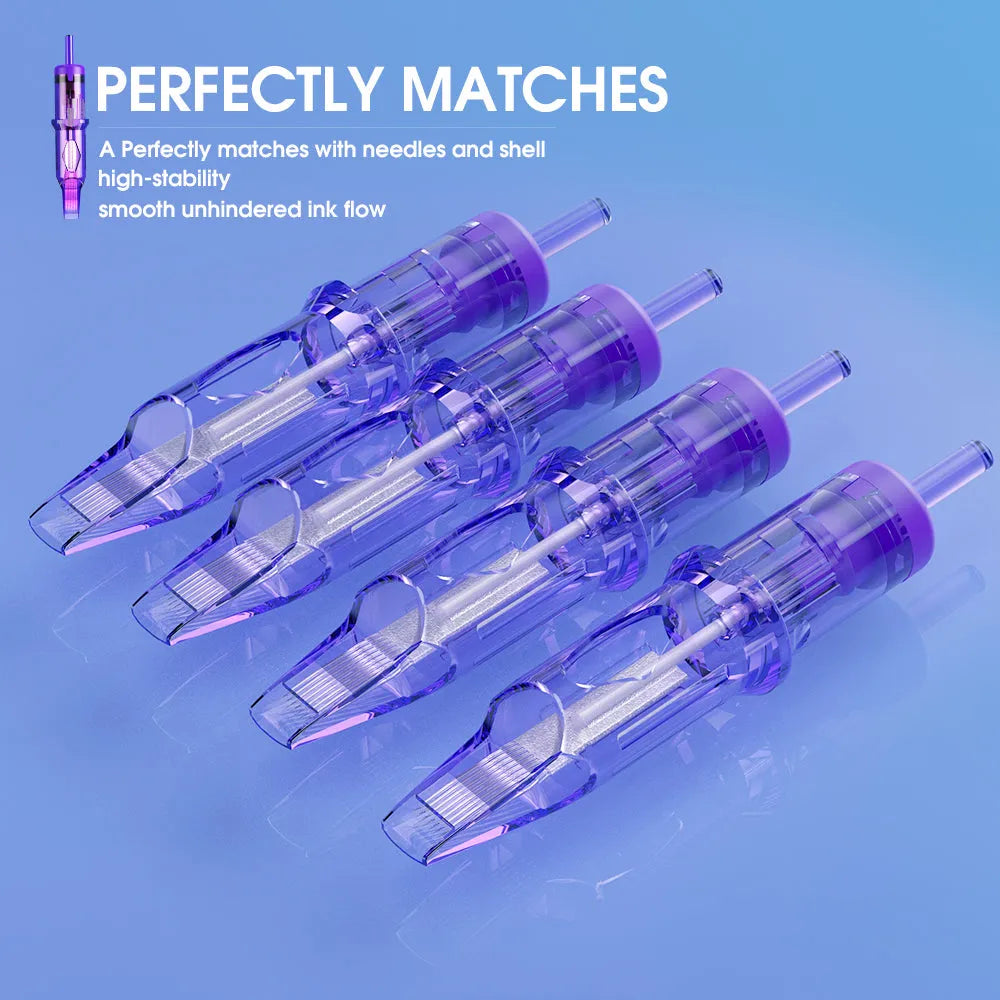 Mast Pro Tattoo Cartridges Needles 0.30MM/0.35MM Round Magnum- Box of 20