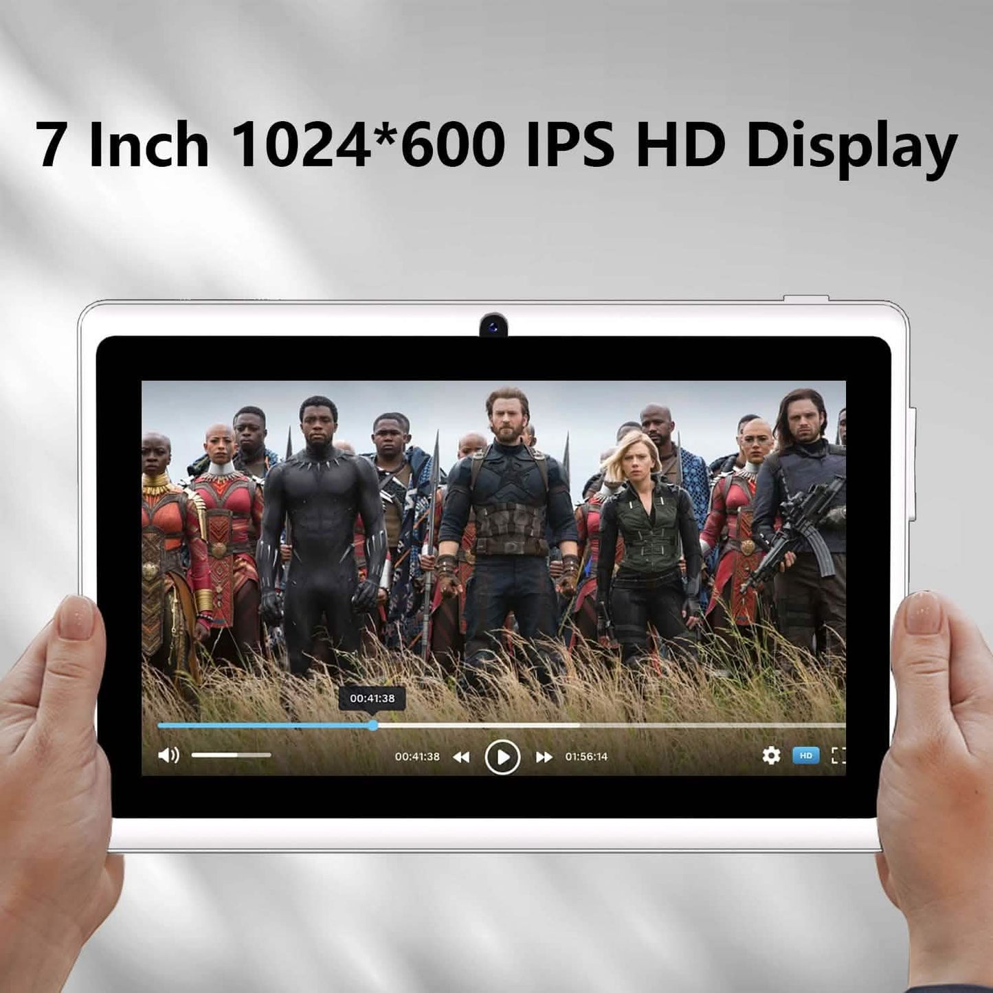 Android Tablet – 7" LCD, 2GB RAM + 4GB Extension, 32GB Storage, Dual Cameras, Wi-Fi, GPS, USB Charging