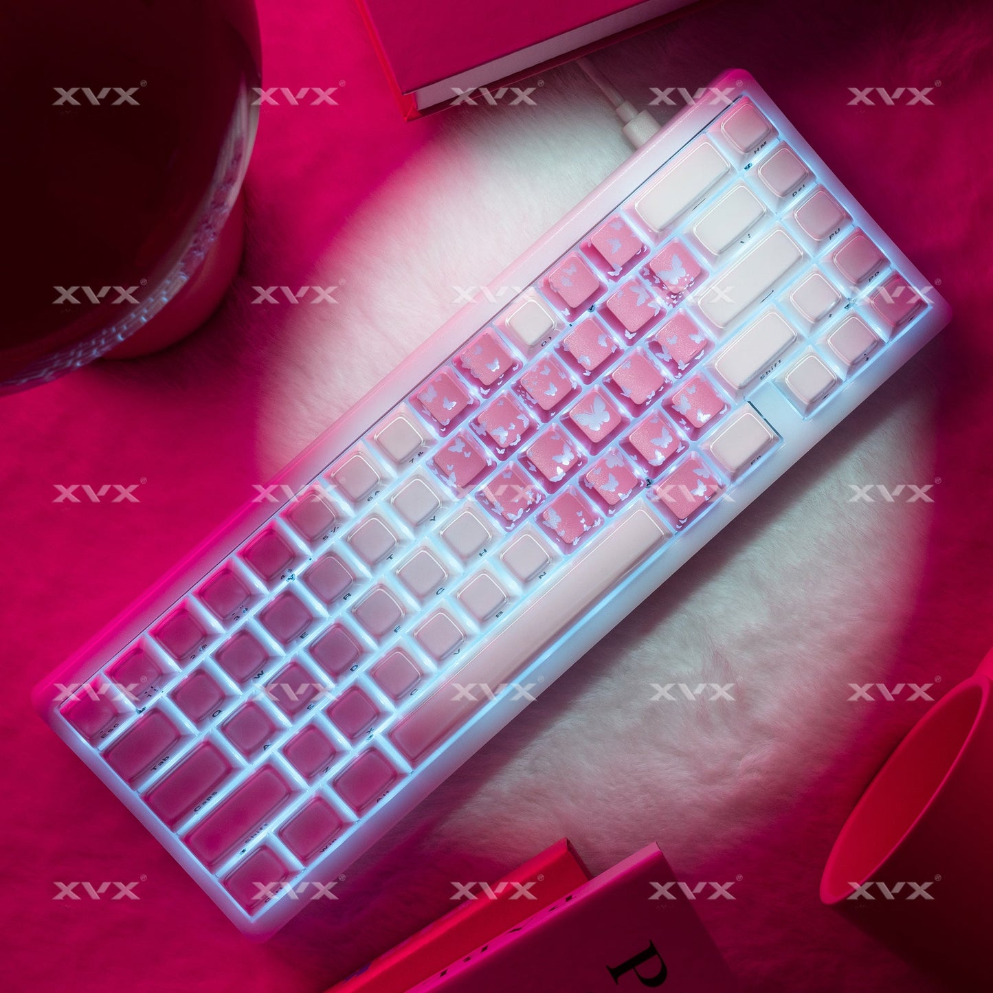 XVX FlutterBloom OEM Profile IMD-Tech 21-Key Keycap Set