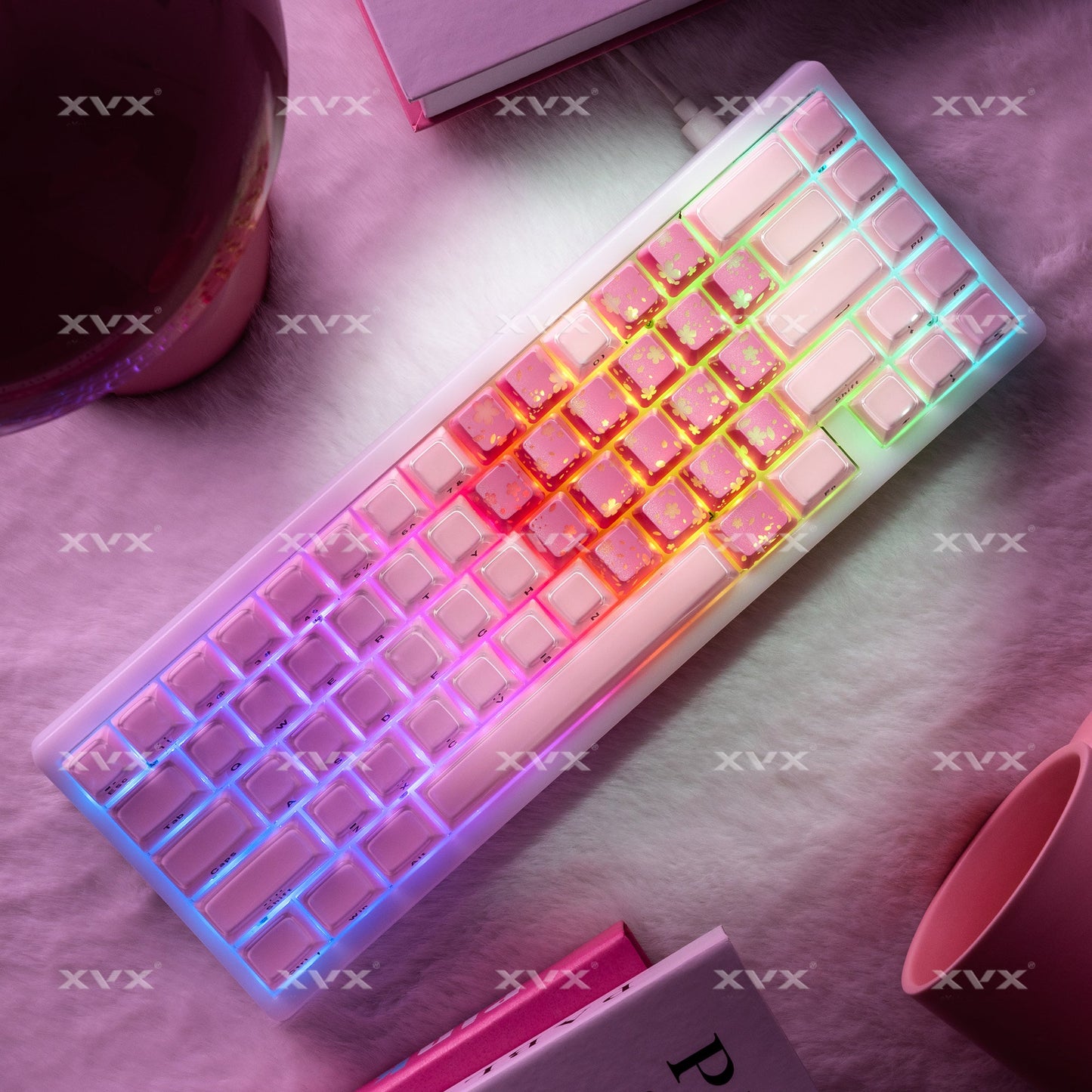 XVX FlutterBloom OEM Profile IMD-Tech 21-Key Keycap Set