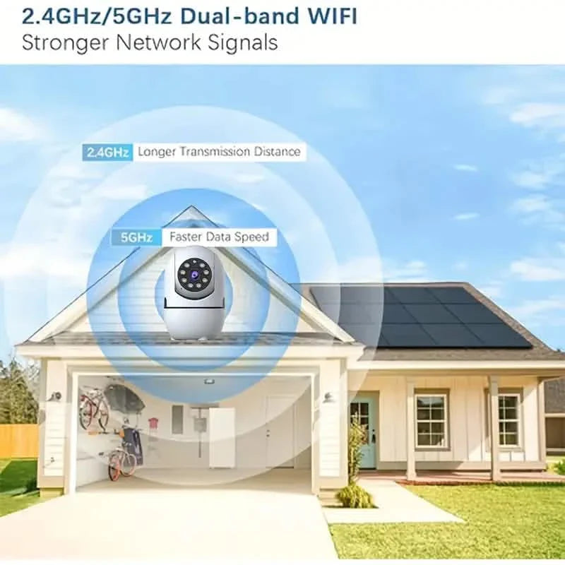 2-Pack: Wireless Security Cameras – 355° Rotation, Night Vision, Motion Detection, Two-Way Audio