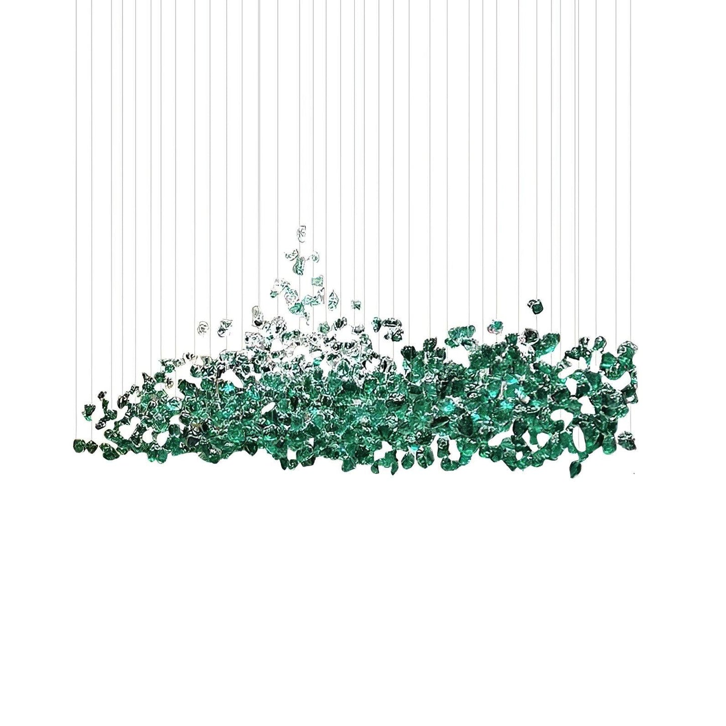 DIY Crystal Stone Chandeliers
