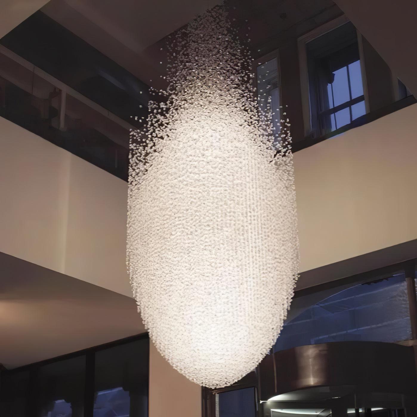 DIY Crystal Stone Chandeliers