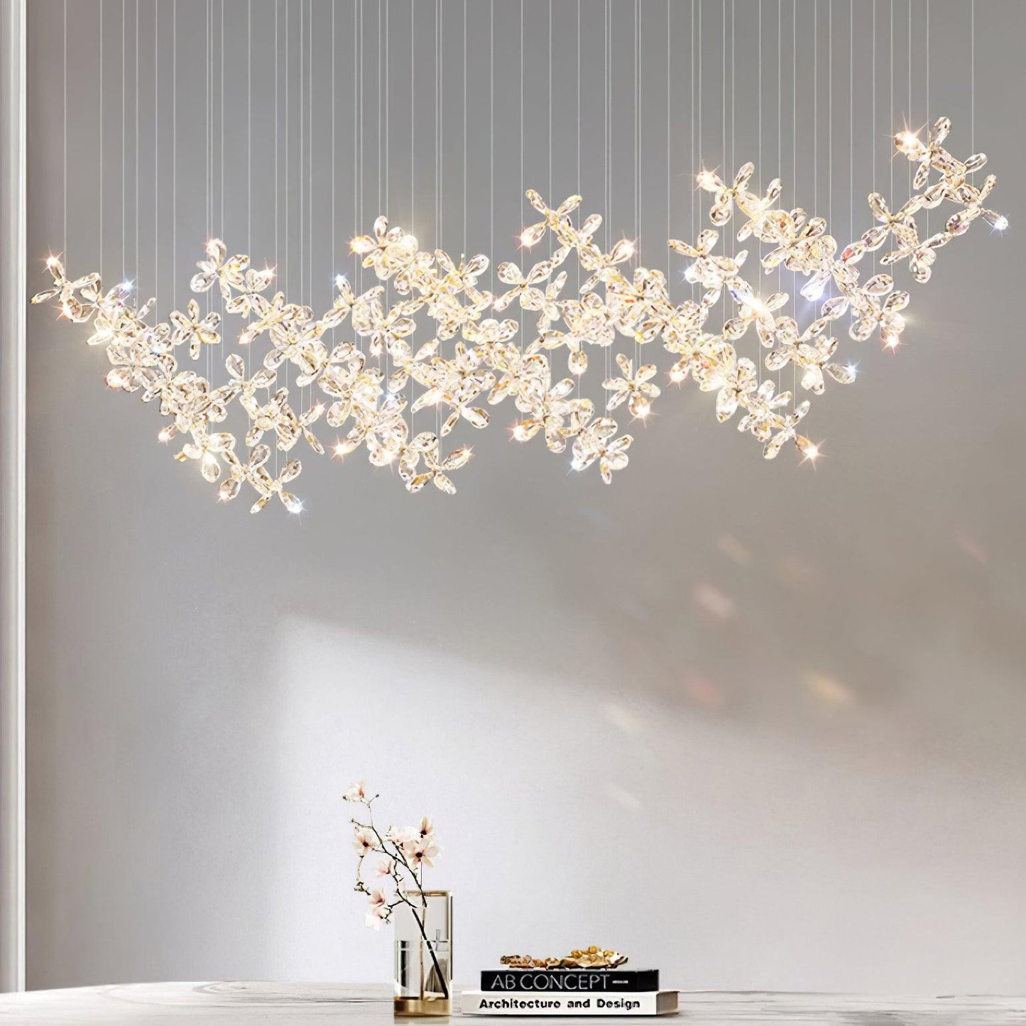 DIY Floating Butterfly Chandelier
