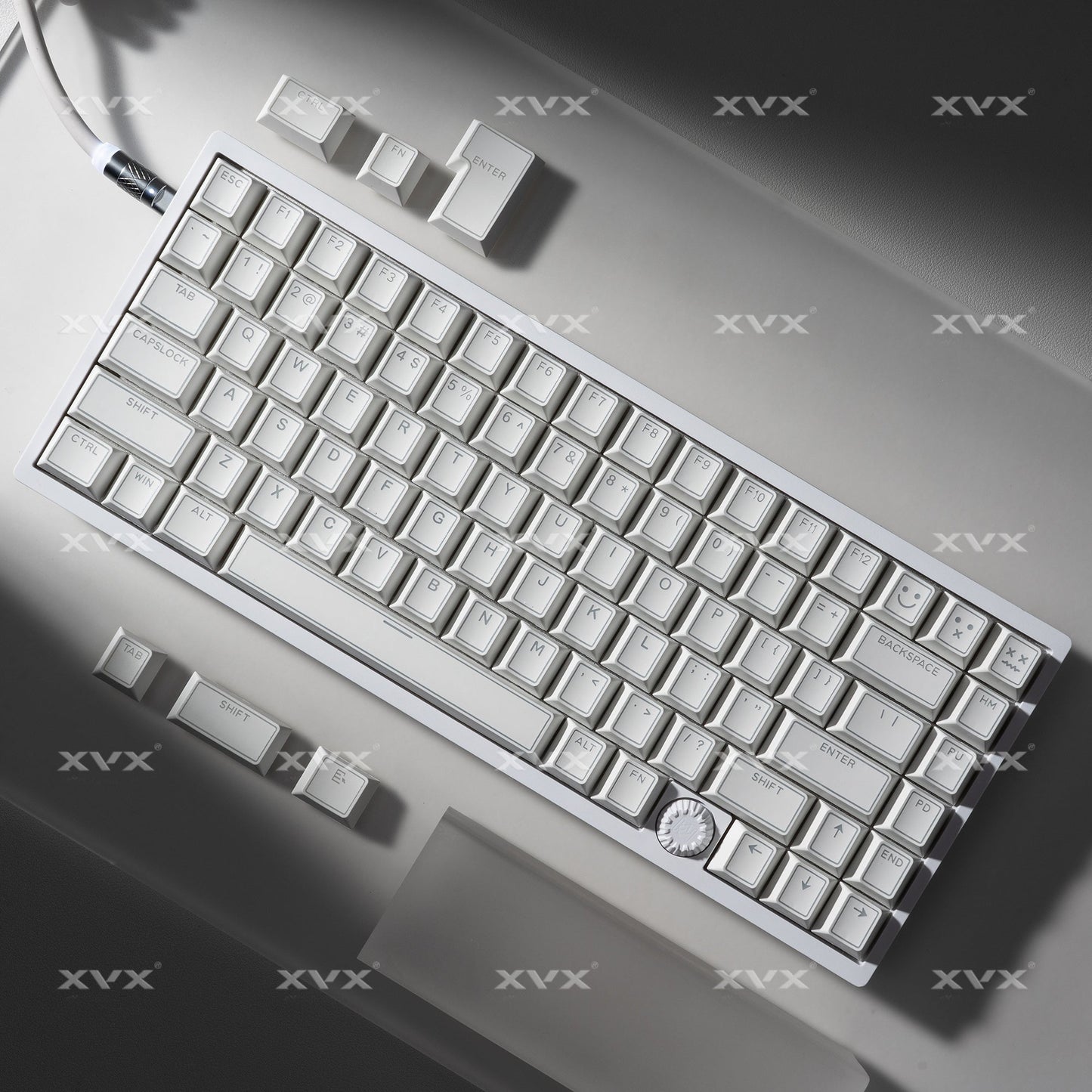 XVX PRISM Shine-Through Double-Shot Cherry Profile PBT Keycap Set 142-key