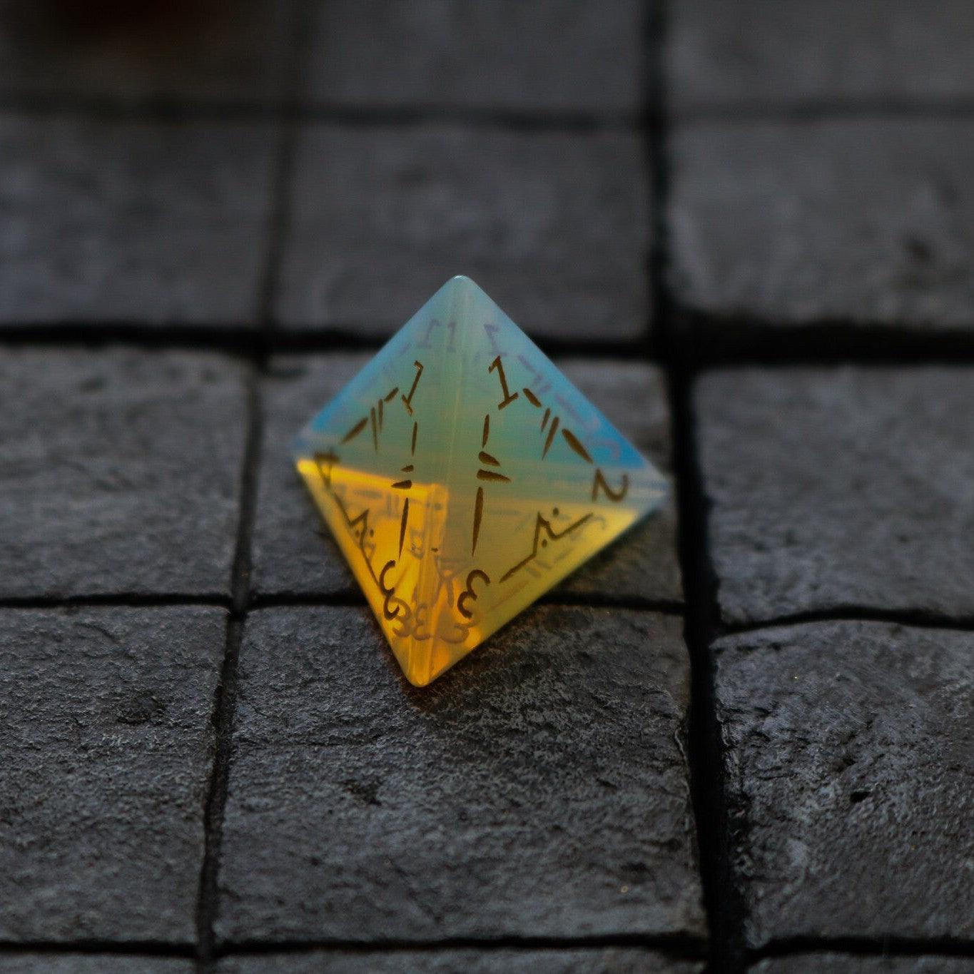 Dragon Shield Opalite Gemstone DND Dice Set