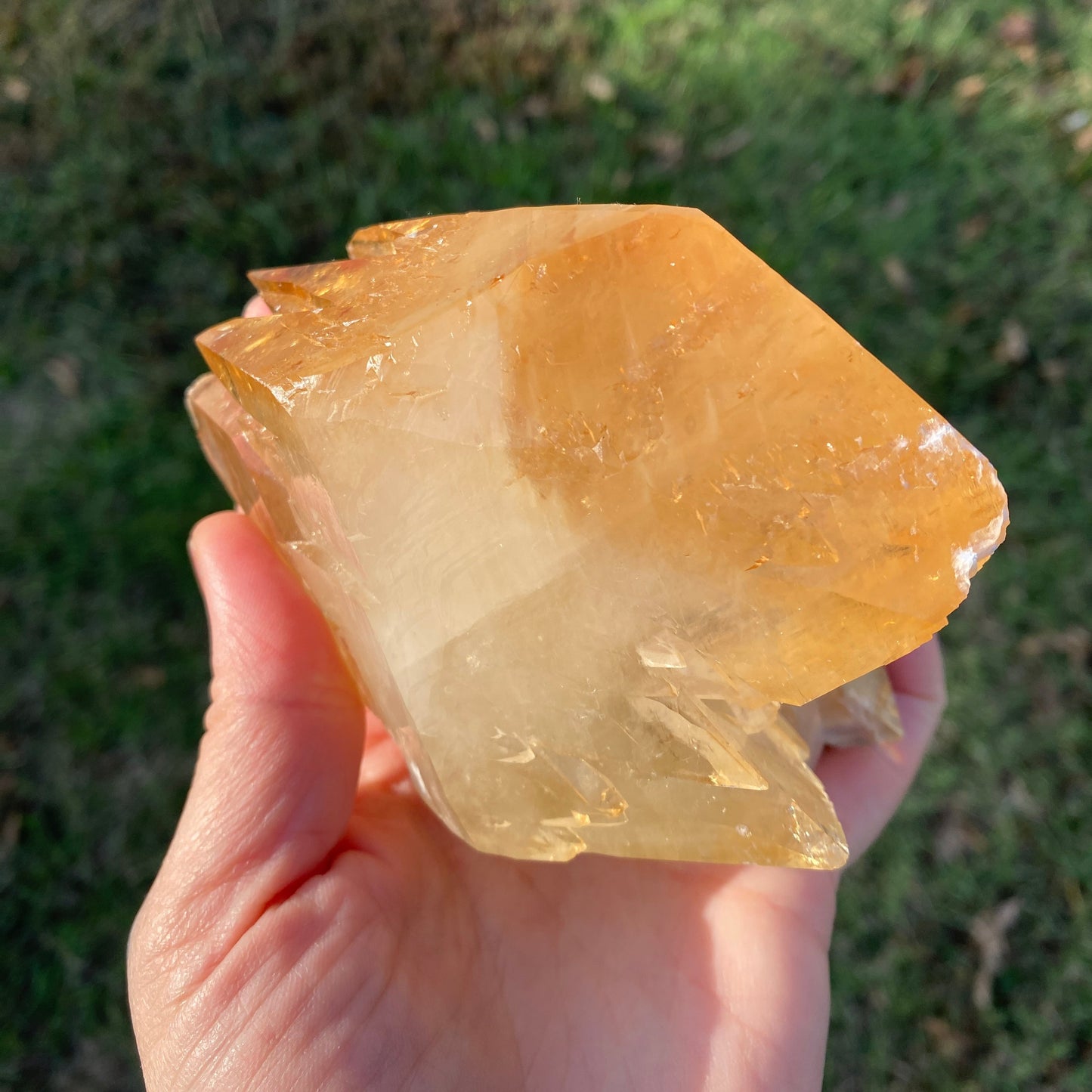 Double Terminated Stellar Beam Golden Calcite Twin on Sphalerite from Elmwood Mine – Collector's Grade