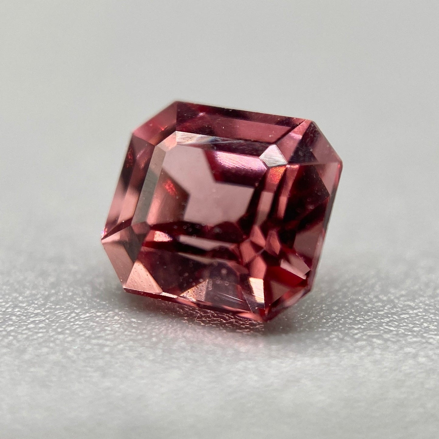 Burmese Spinel Gemstone | 1.05ct Asscher | Medium-Deep Rose
