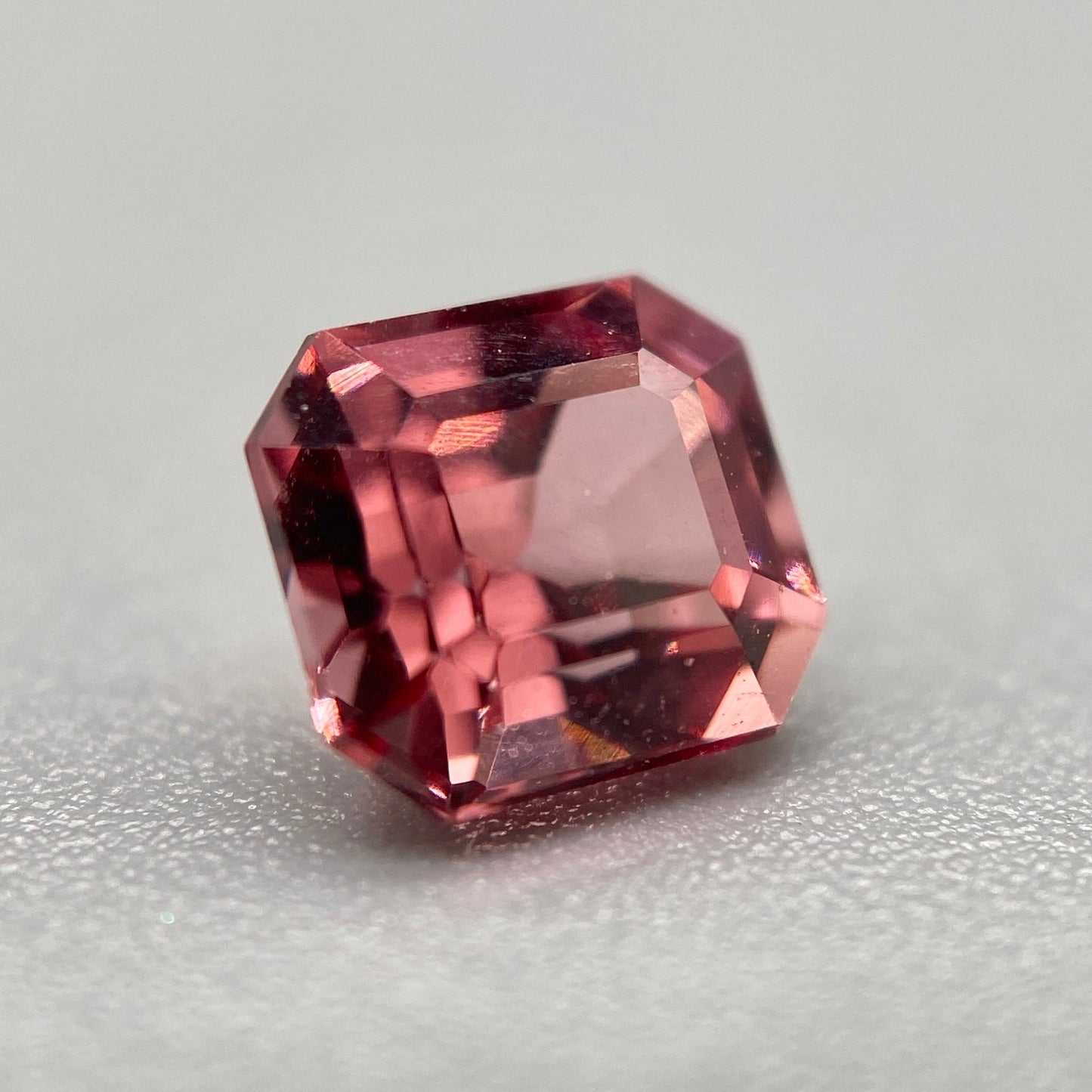 Burmese Spinel Gemstone | 1.05ct Asscher | Medium-Deep Rose