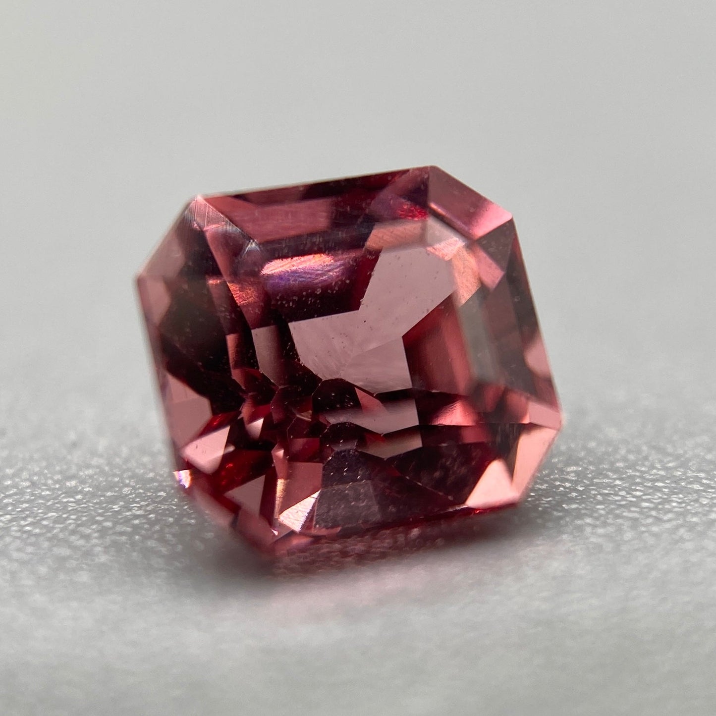 Burmese Spinel Gemstone | 1.05ct Asscher | Medium-Deep Rose