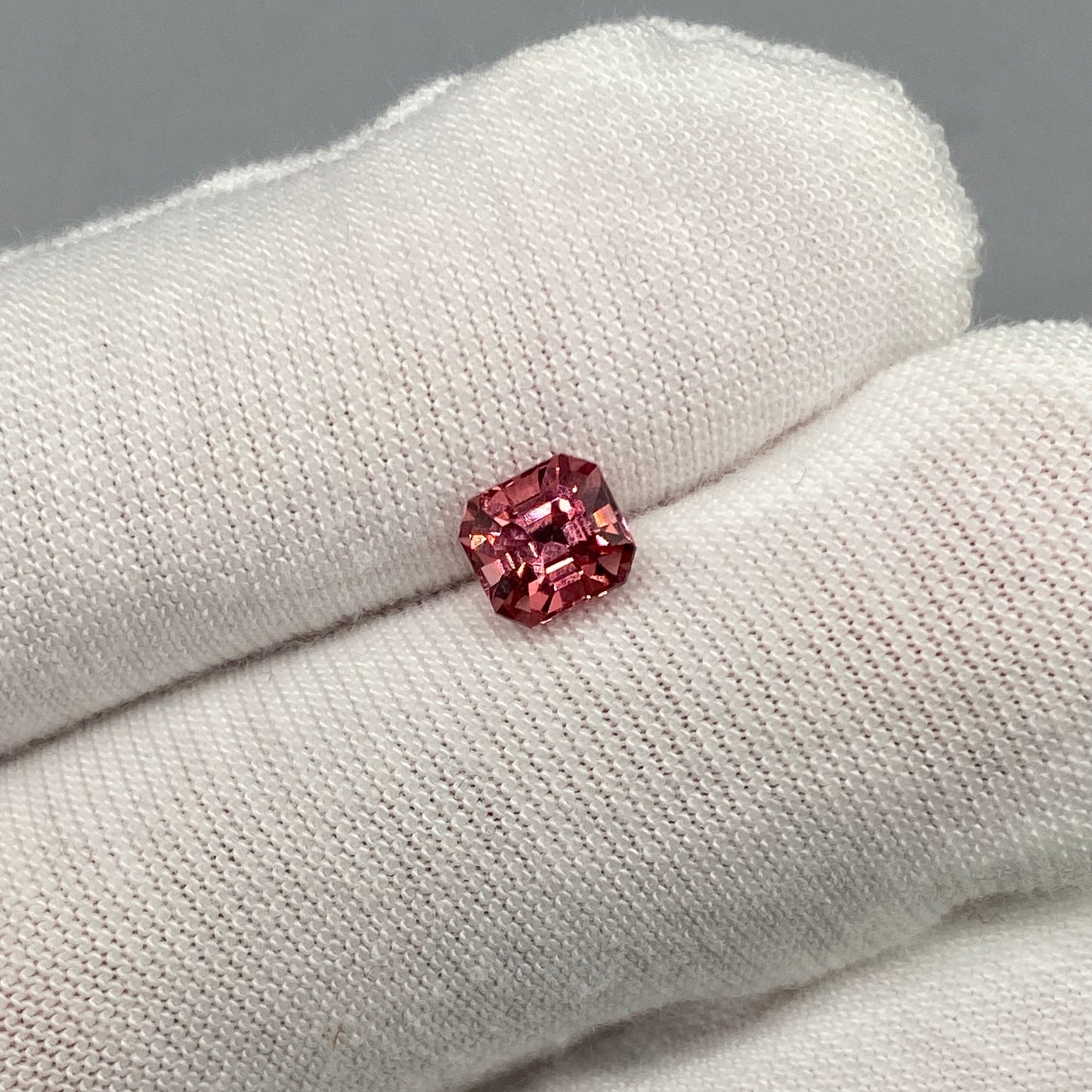 Burmese Spinel Gemstone | 1.05ct Asscher | Medium-Deep Rose