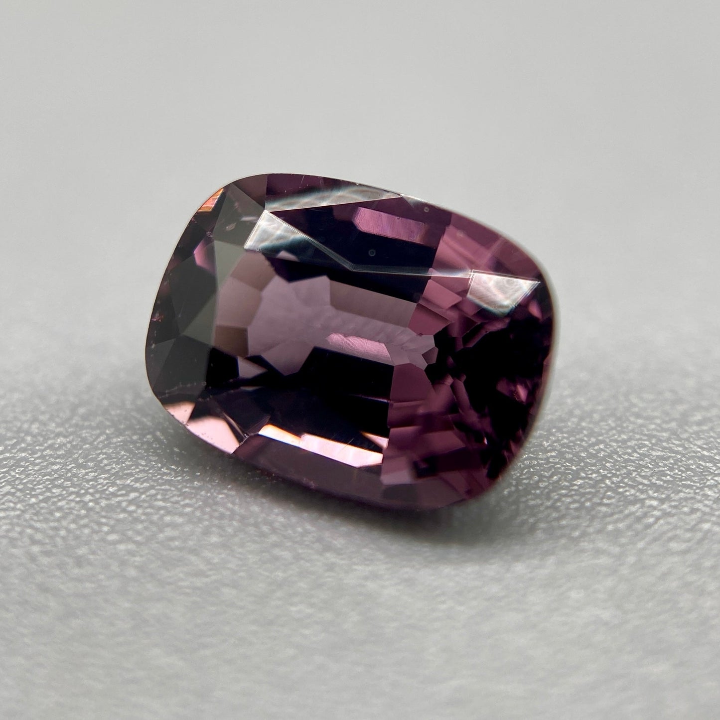 Burmese Spinel Gemstone | 1.55ct Elongated Cushion | Violet Rose