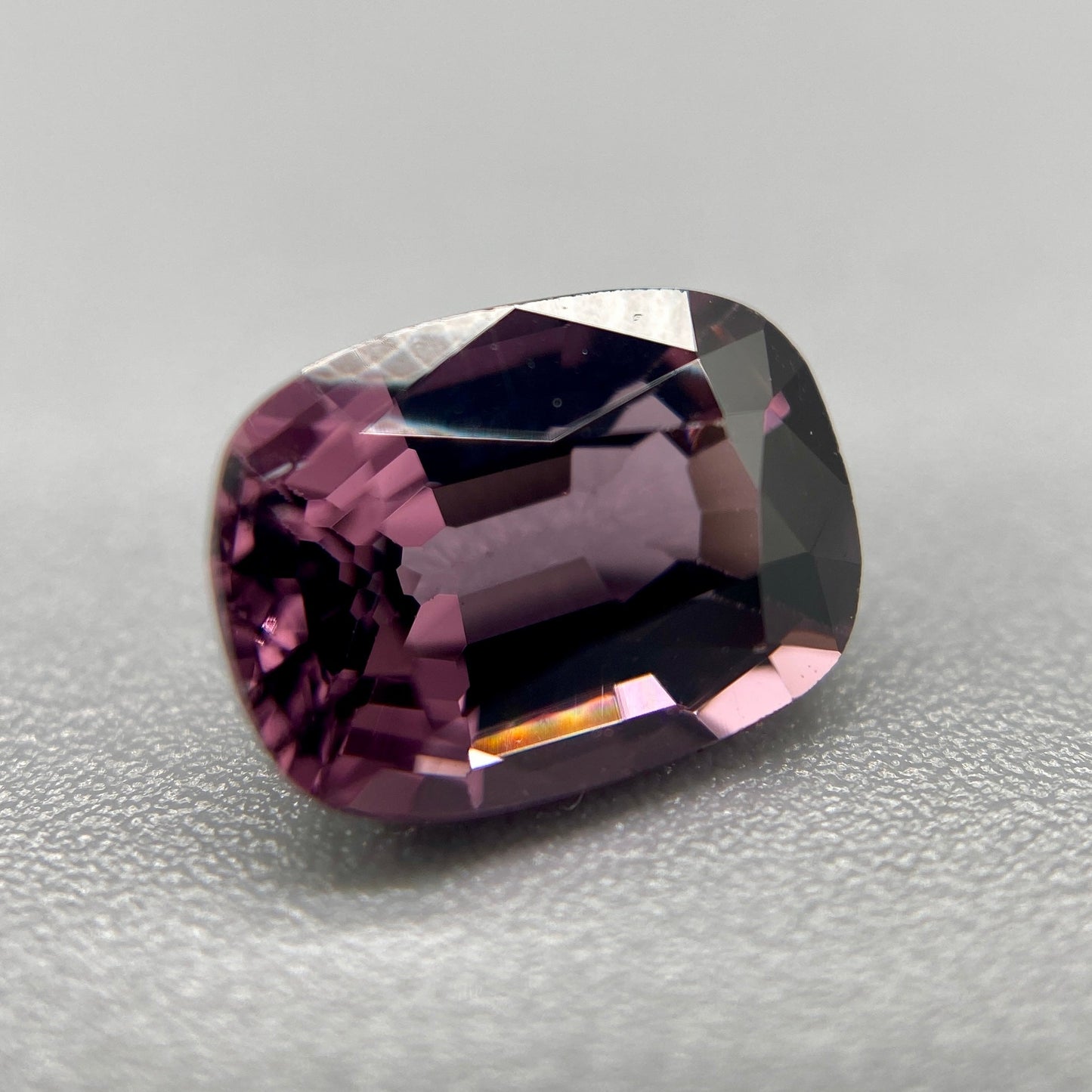 Burmese Spinel Gemstone | 1.55ct Elongated Cushion | Violet Rose