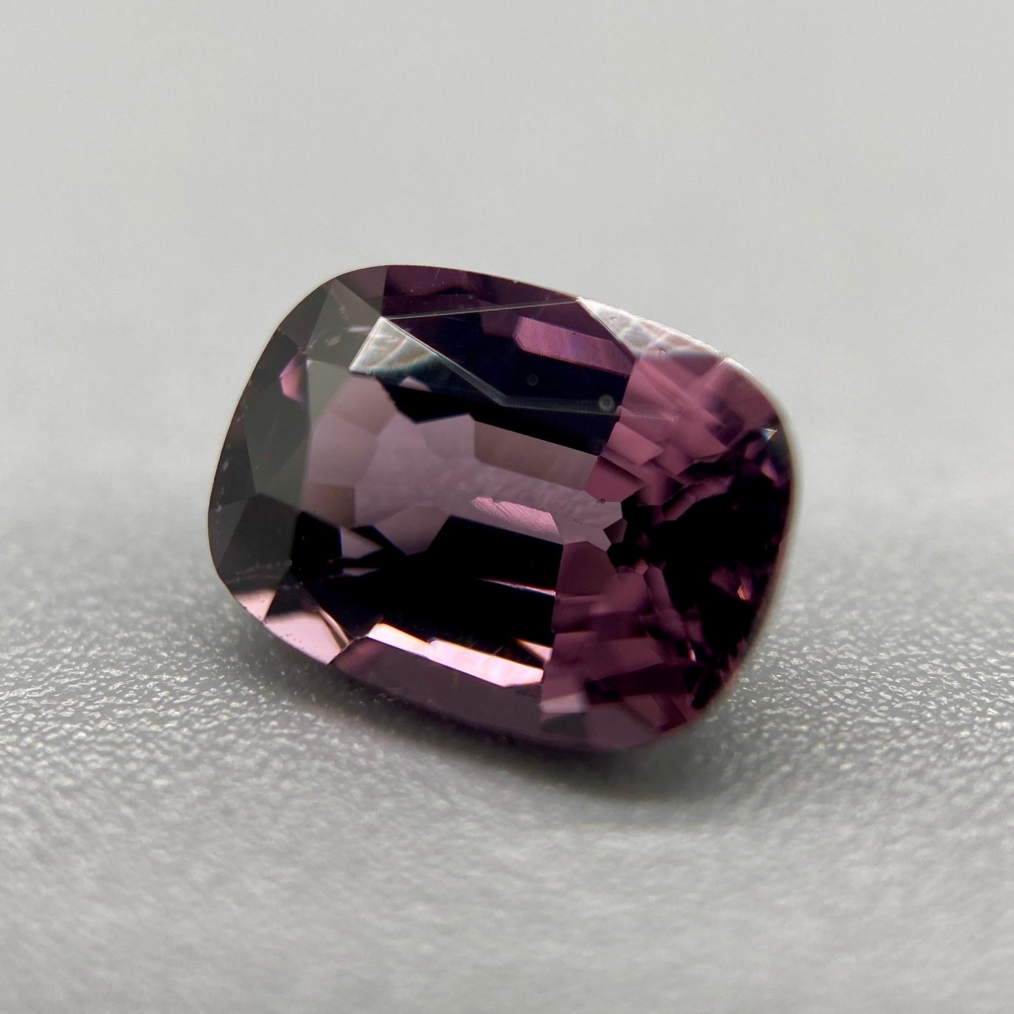 Burmese Spinel Gemstone | 1.55ct Elongated Cushion | Violet Rose