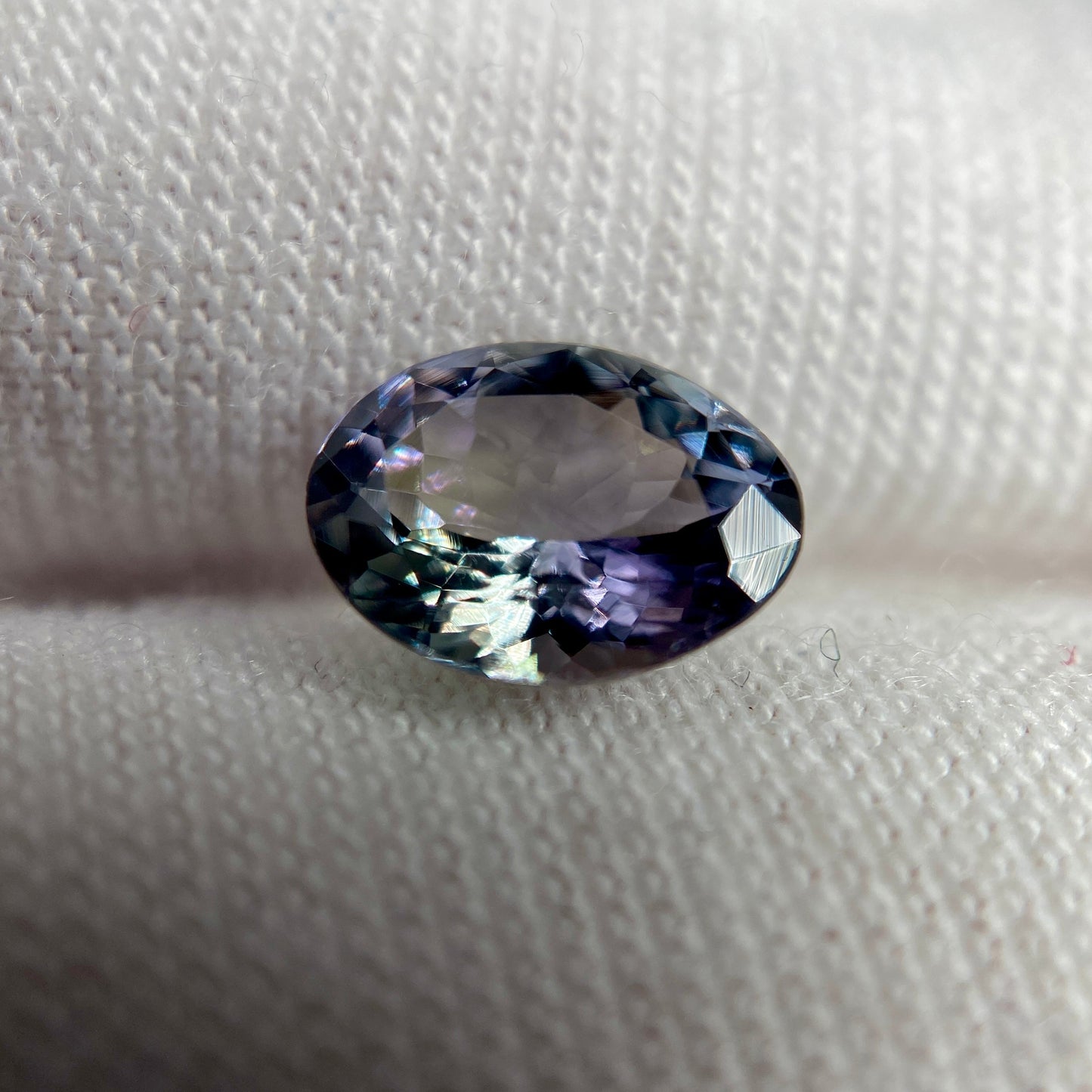 1.21 ct. Unheated Peacock Tanzanite Oval