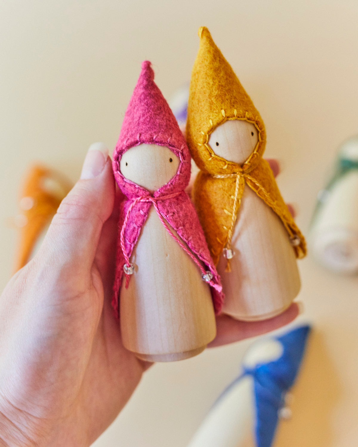 Green Wooden Gnome