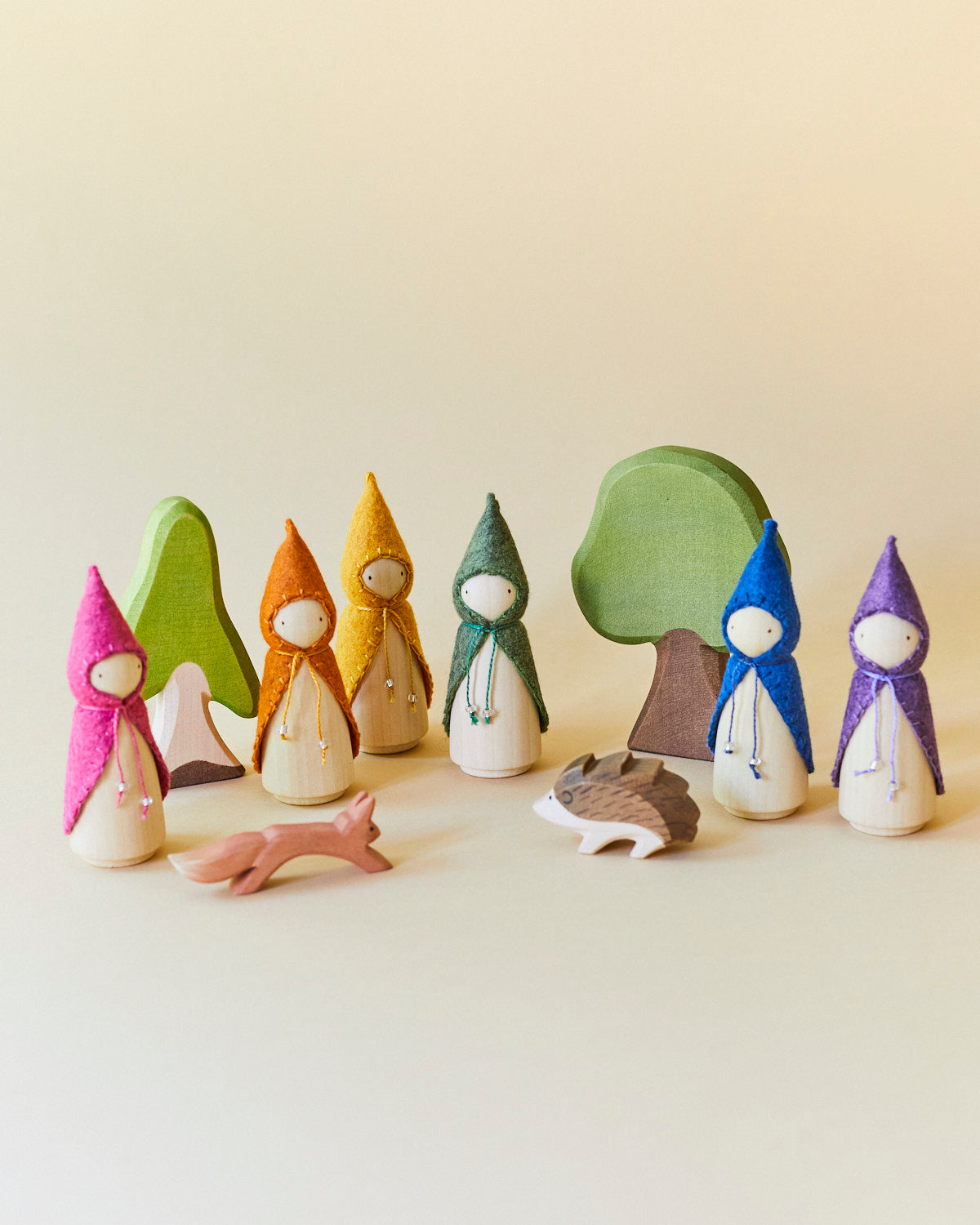 Pink Wooden Gnome