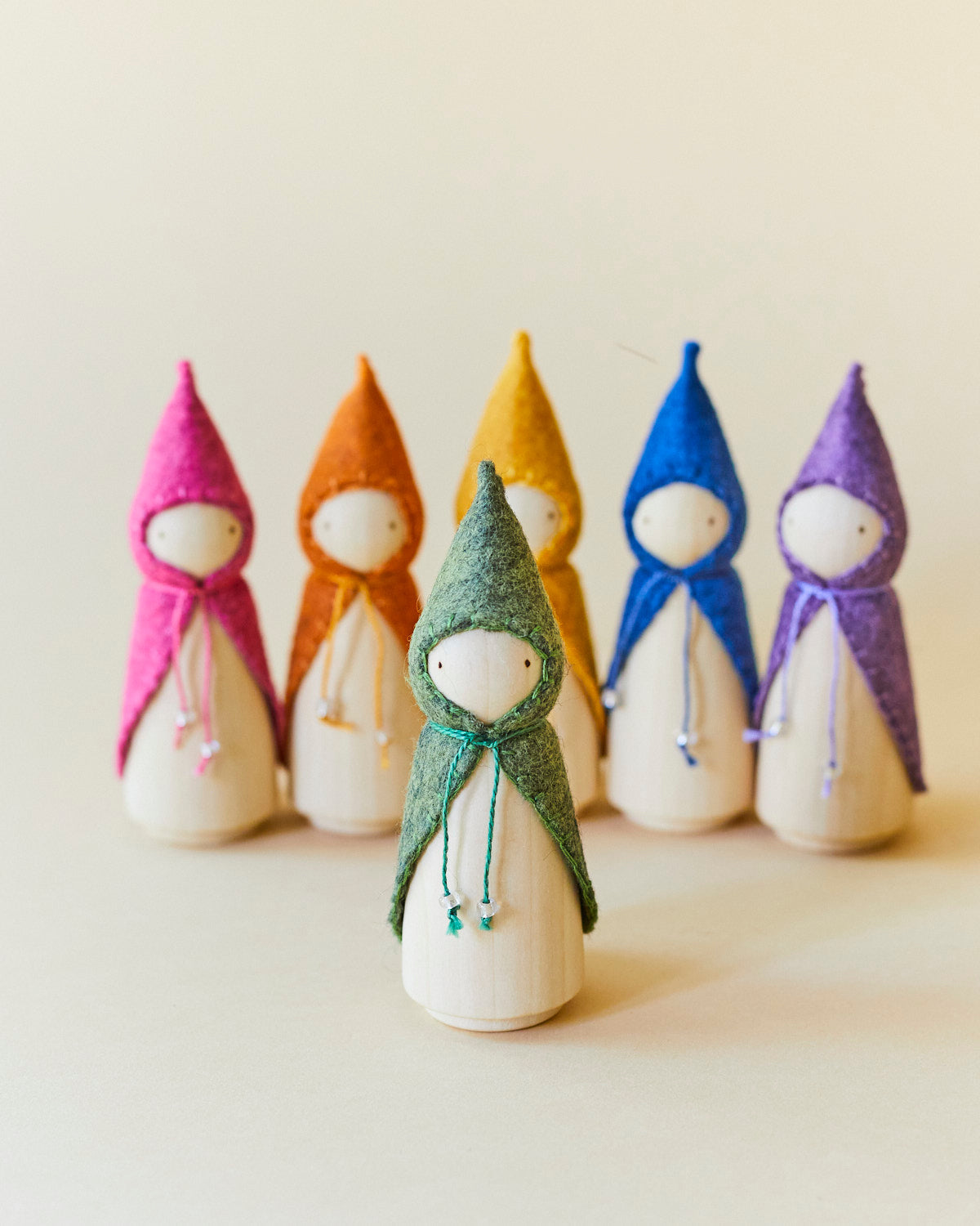 Green Wooden Gnome