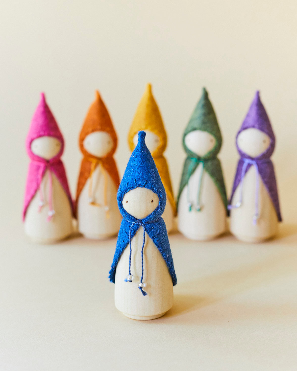 Orange Wooden Gnome