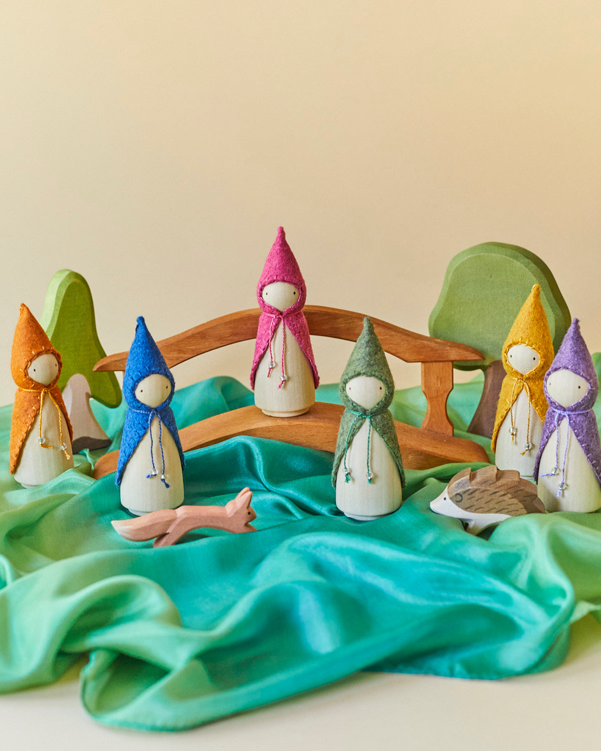Pink Wooden Gnome