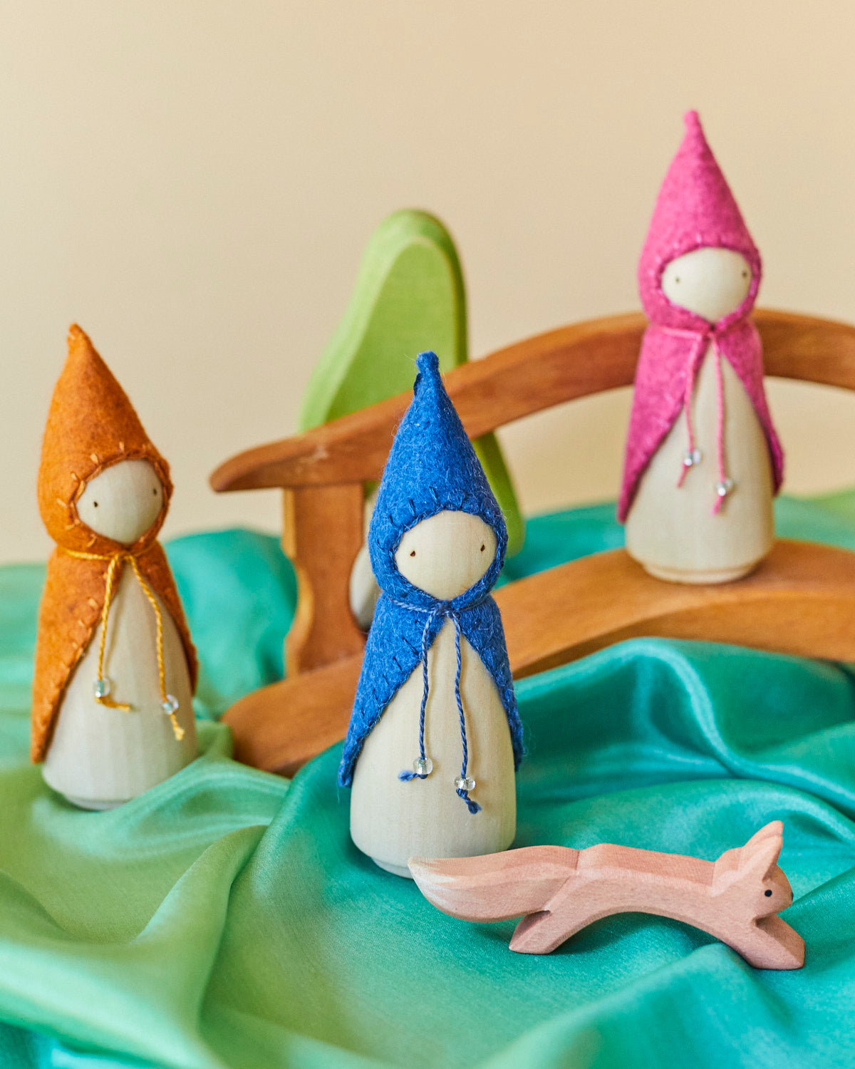 Orange Wooden Gnome
