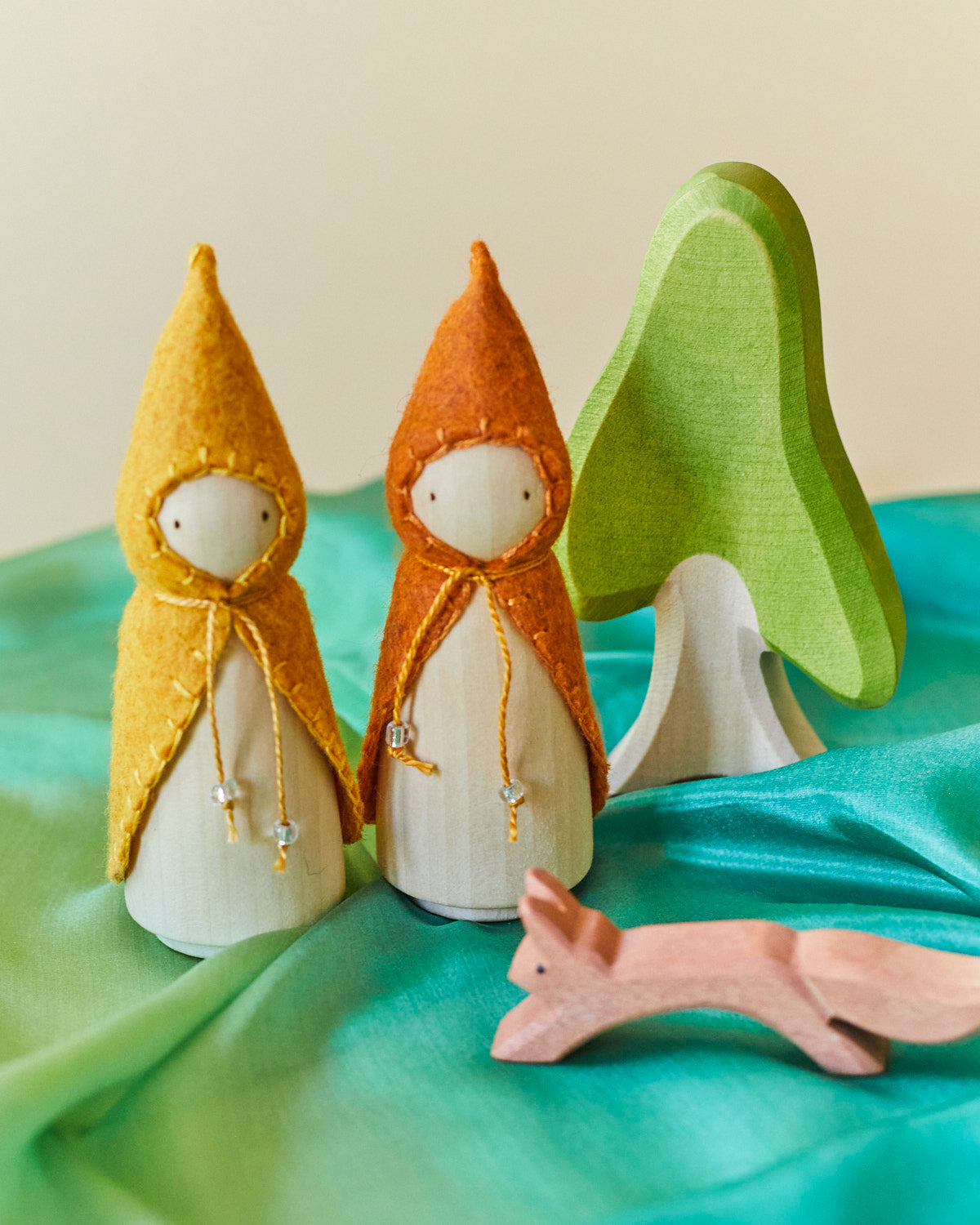 Yellow Wooden Gnome