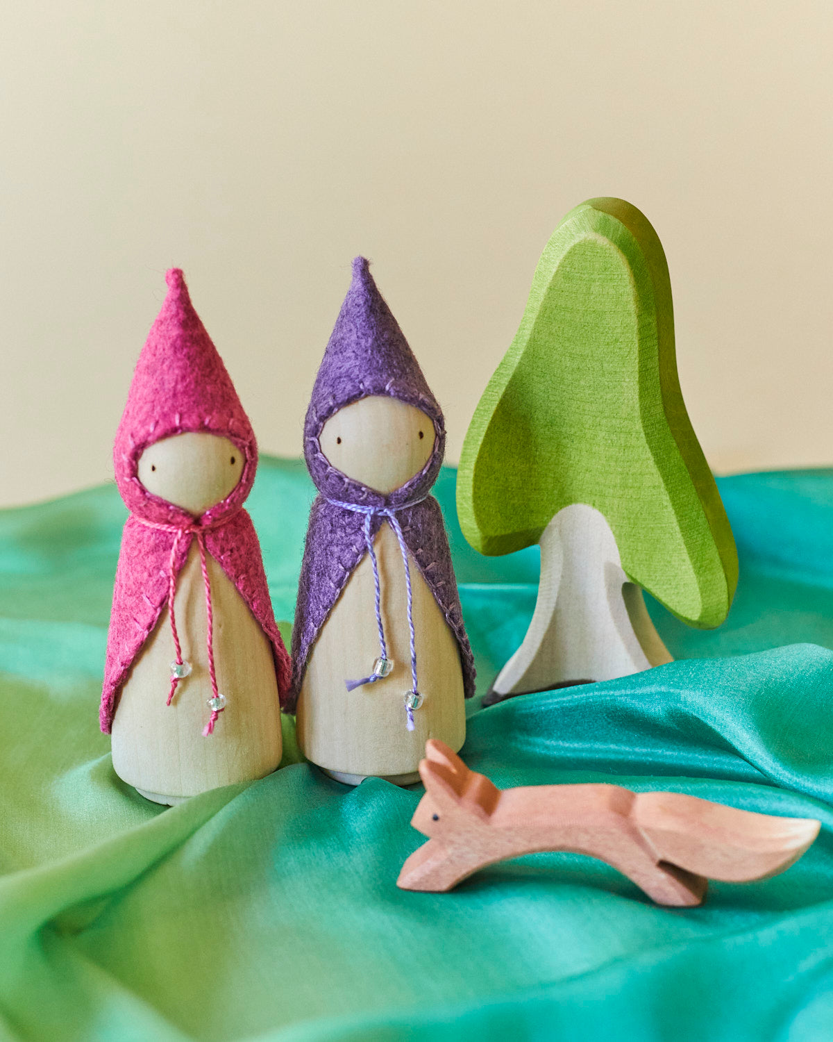 Pink Wooden Gnome
