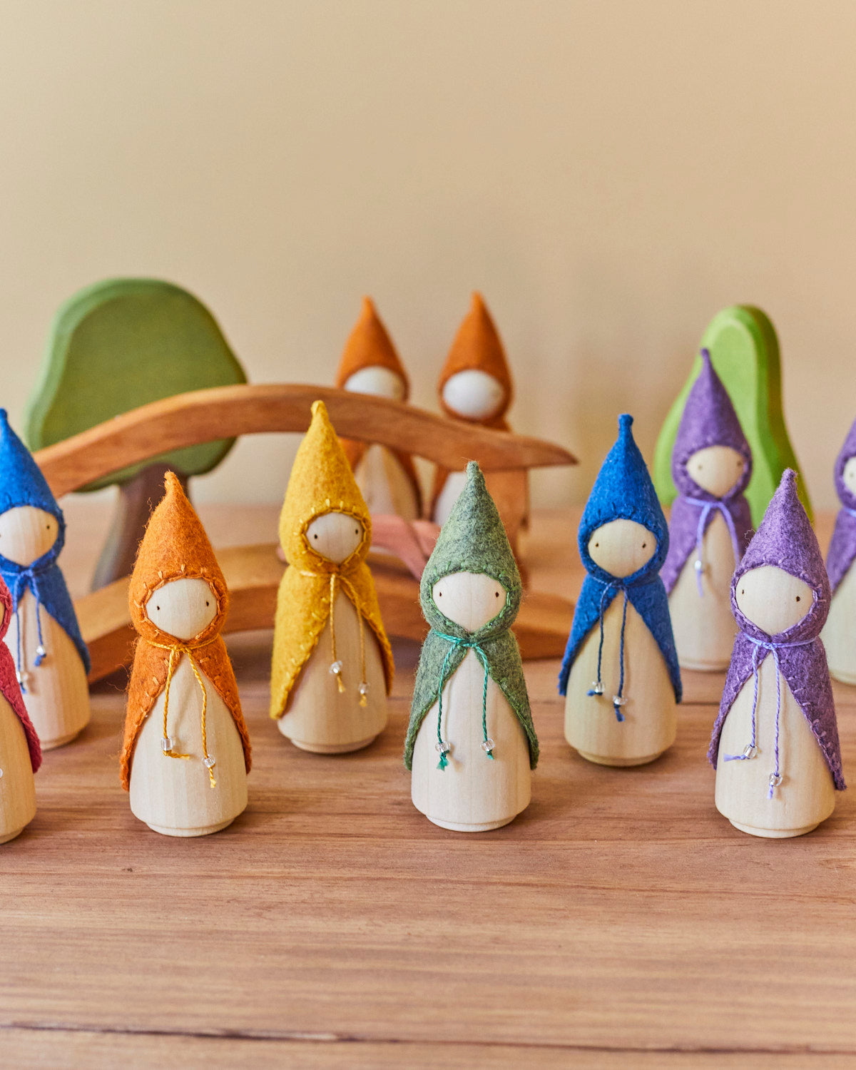 Green Wooden Gnome