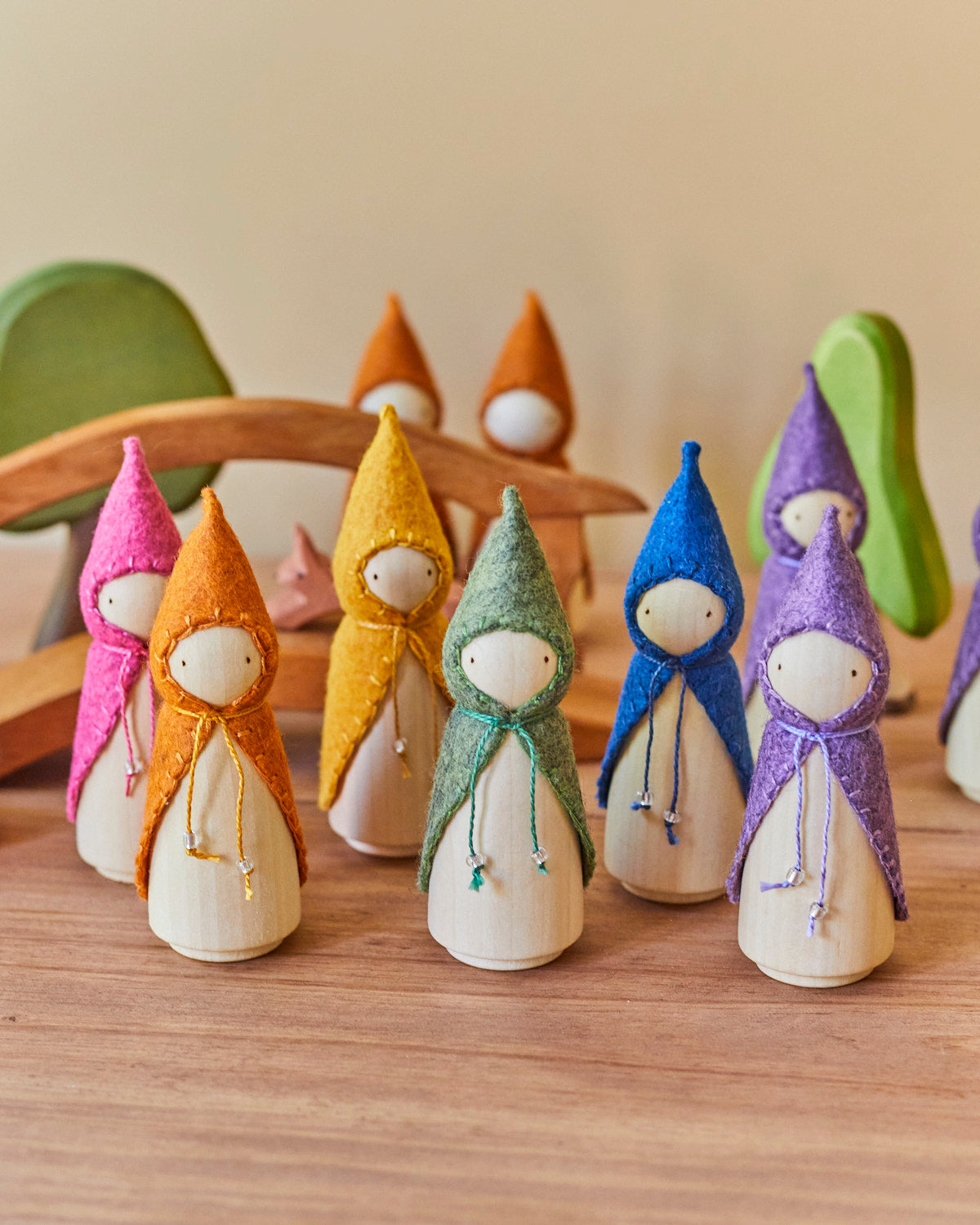 Yellow Wooden Gnome