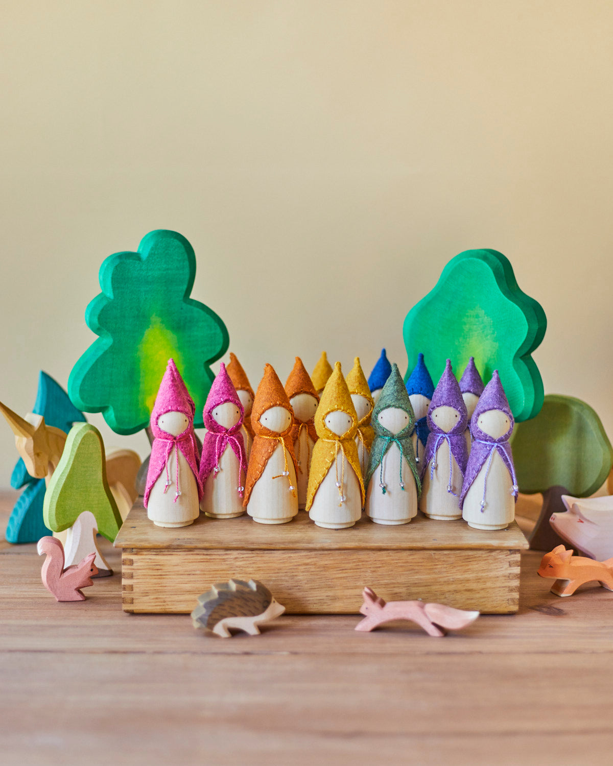 Green Wooden Gnome