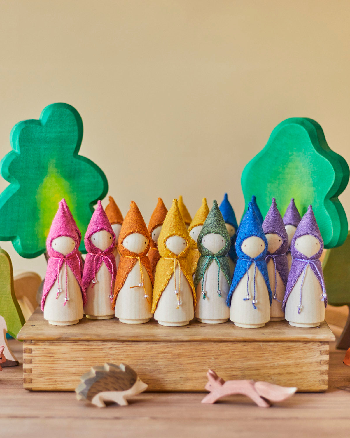 Pink Wooden Gnome