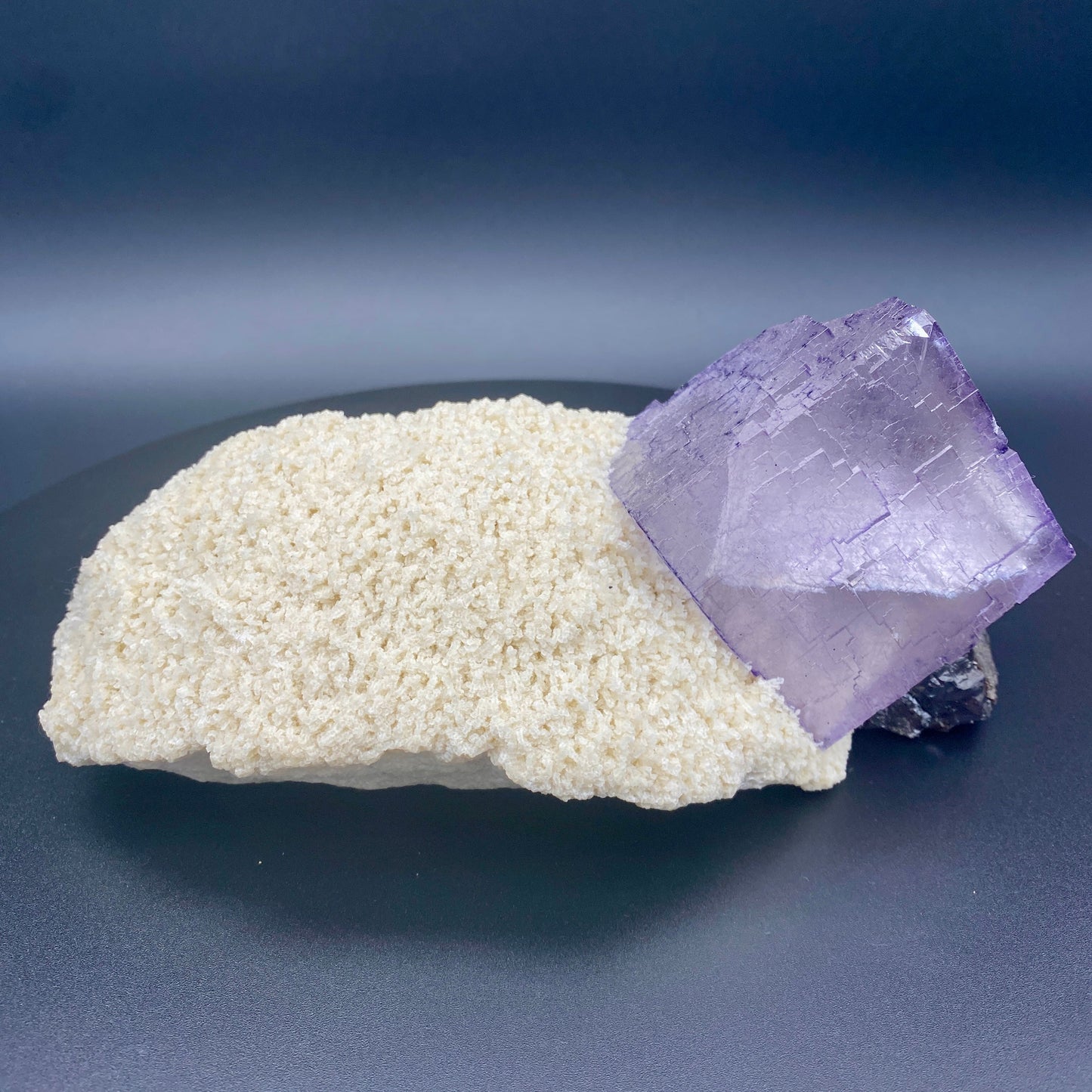 4.3 lb. Elmwood Mine Fluorite on Barite with Sphalerite