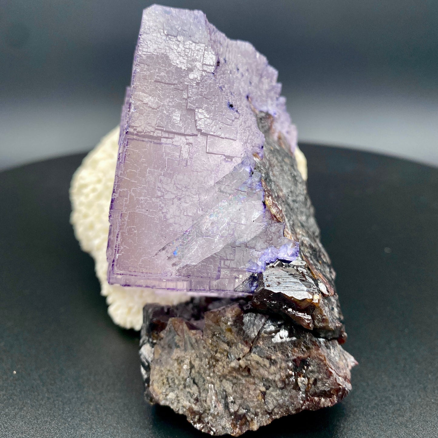 4.3 lb. Elmwood Mine Fluorite on Barite with Sphalerite