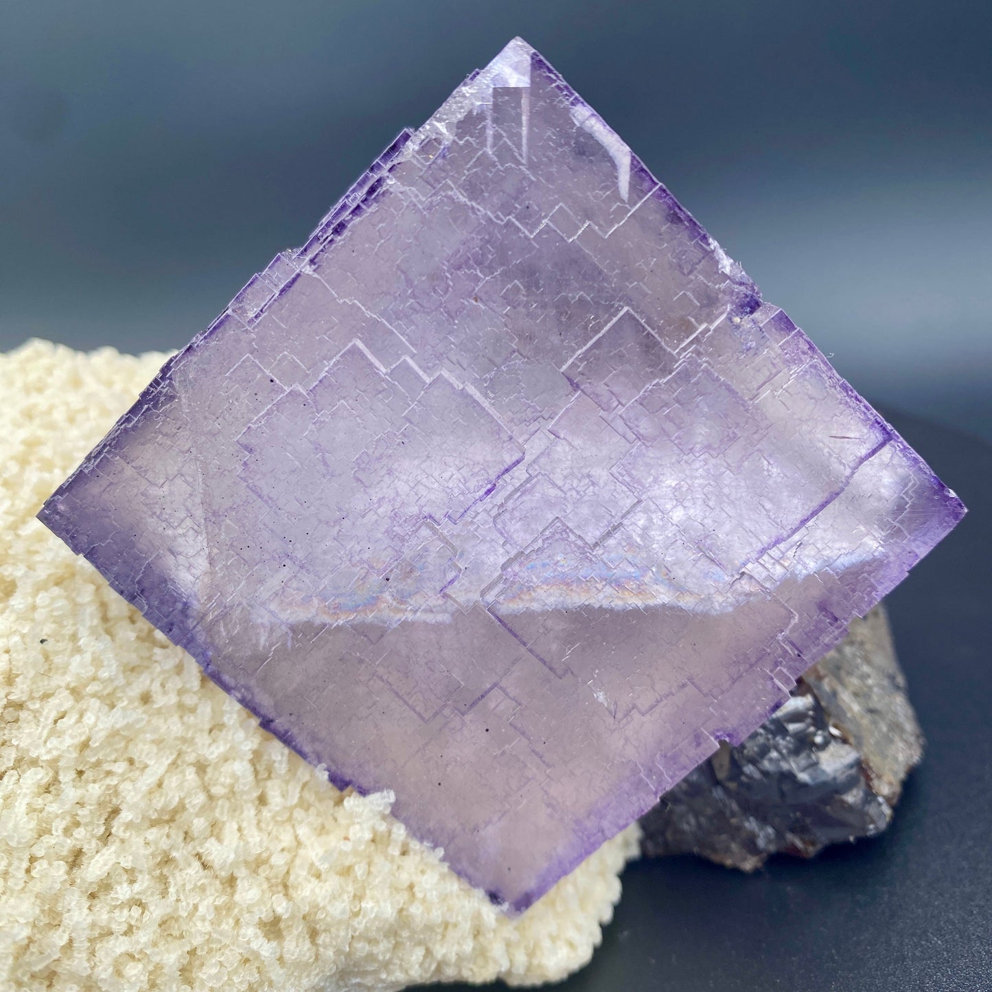 4.3 lb. Elmwood Mine Fluorite on Barite with Sphalerite