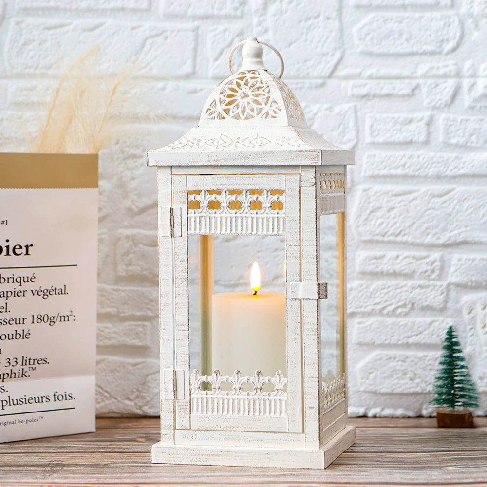 9.5"&14.5"&20" High Decorative Candle Lanterns ( Set of 3）