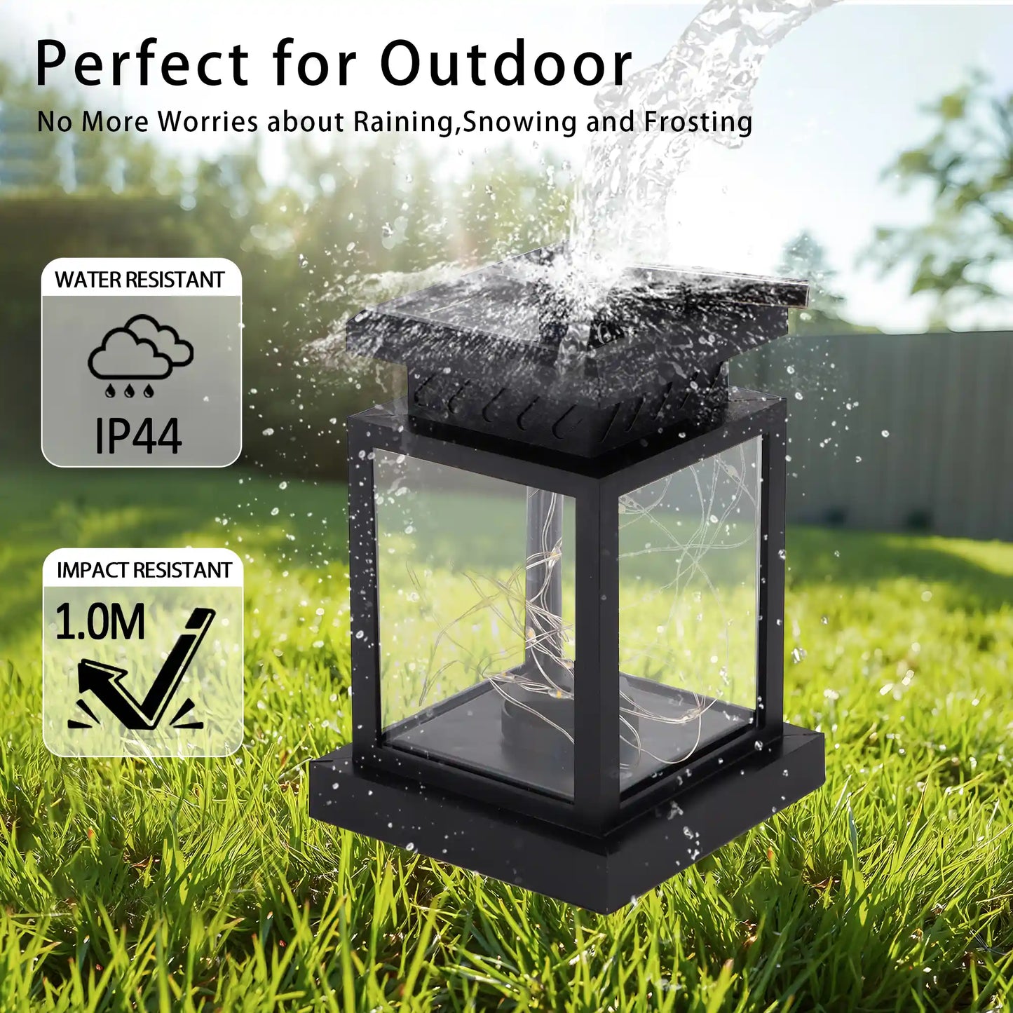 Set of 2 Solar Lantern Lights